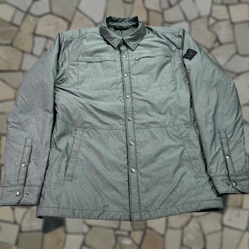 The North Face The North Face Mens Green Quilted Insulated Snap Front Shacket Jacket Regular Medium Color Green Mens Size US M / EU 48-50 / 2 - 1 Thumbnail
