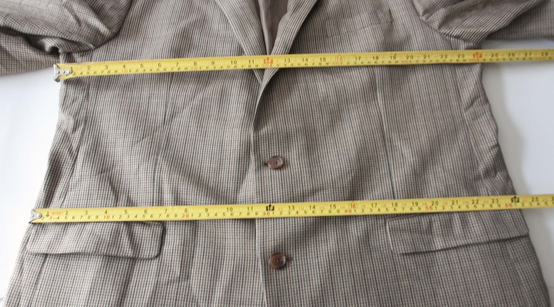 Lauren Ralph Lauren Lauren Ralph Lauren Jacket Silk Wool Size 48L Houndstooth Size 48L - 7 Thumbnail