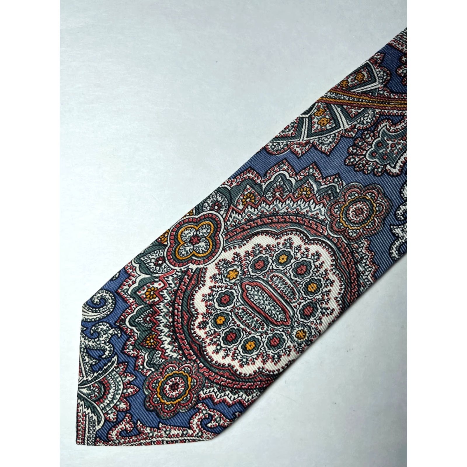 Polo Ralph Lauren VINTAGE Polo Ralph Lauren Men's Tie Silk Floral Paisley 100% Silk Made in USA Size US M / EU 48-50 / 2 - 4 Thumbnail