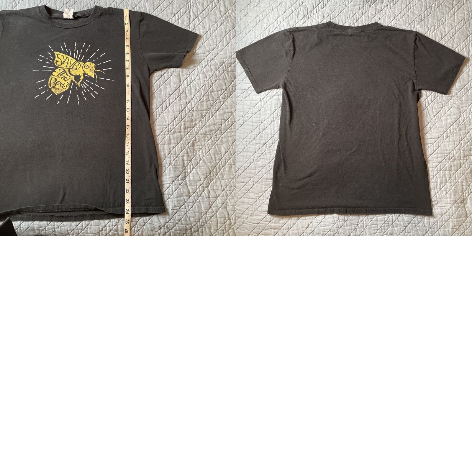 Anvil VINTAGE Save The Bees T-Shirt Women’s Medium Lightweight Anvil Organic Size M / US 6-8 / IT 42-44 - 8 Thumbnail