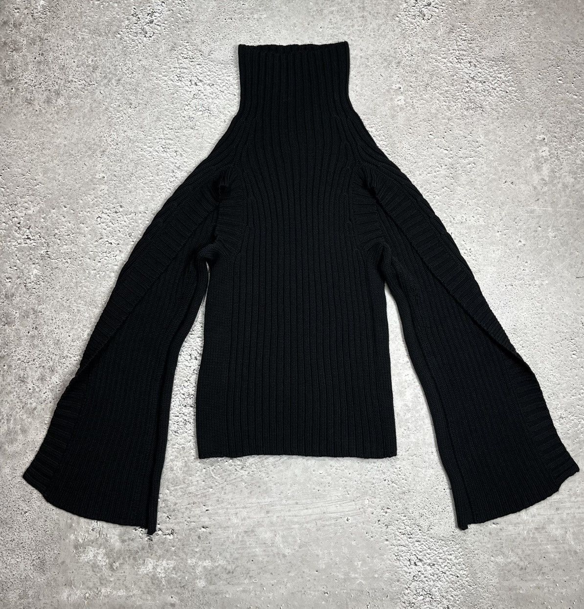 Yohji Yamamoto Y’s Yohji Yamamoto Unisex Heavy Knit Archive Open Sleeve Size US L / EU 52-54 / 3 - 1 Thumbnail