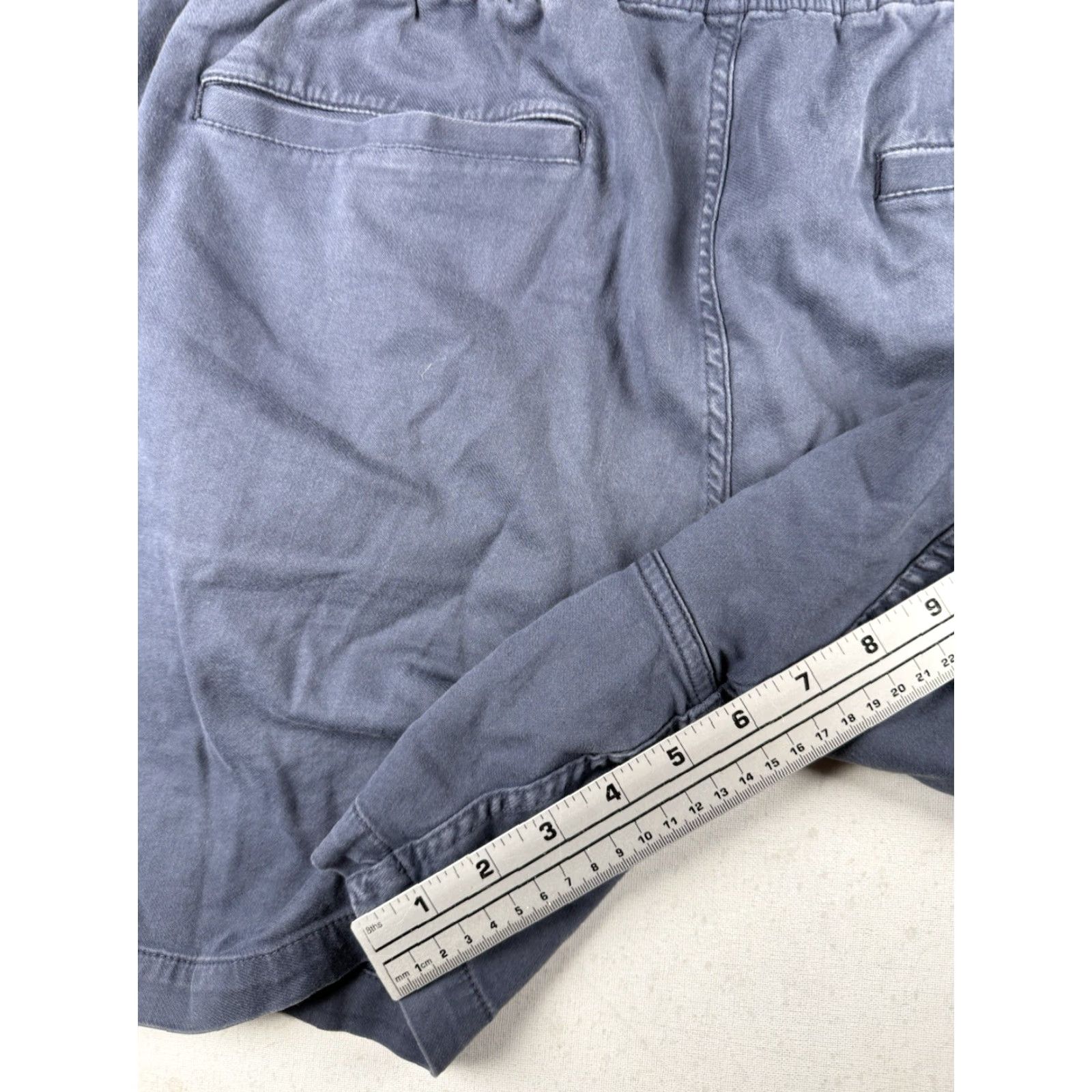 Faherty Faherty Shorts Mens XL Blue Chino Stretch Casual Regular Zip Pockets Logo Button Size US 36 / EU 52 - 5 Thumbnail