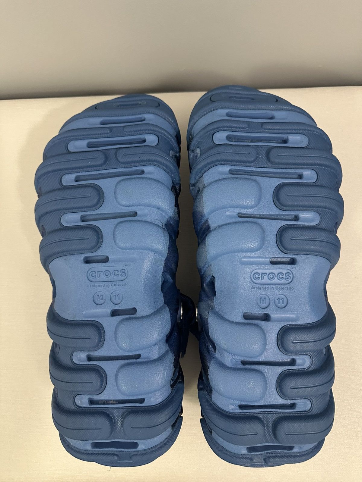 Bape × Crocs Bape X Crocs Blue Echo’s (Size 11) Size US 11 / EU 44 - 6 Thumbnail