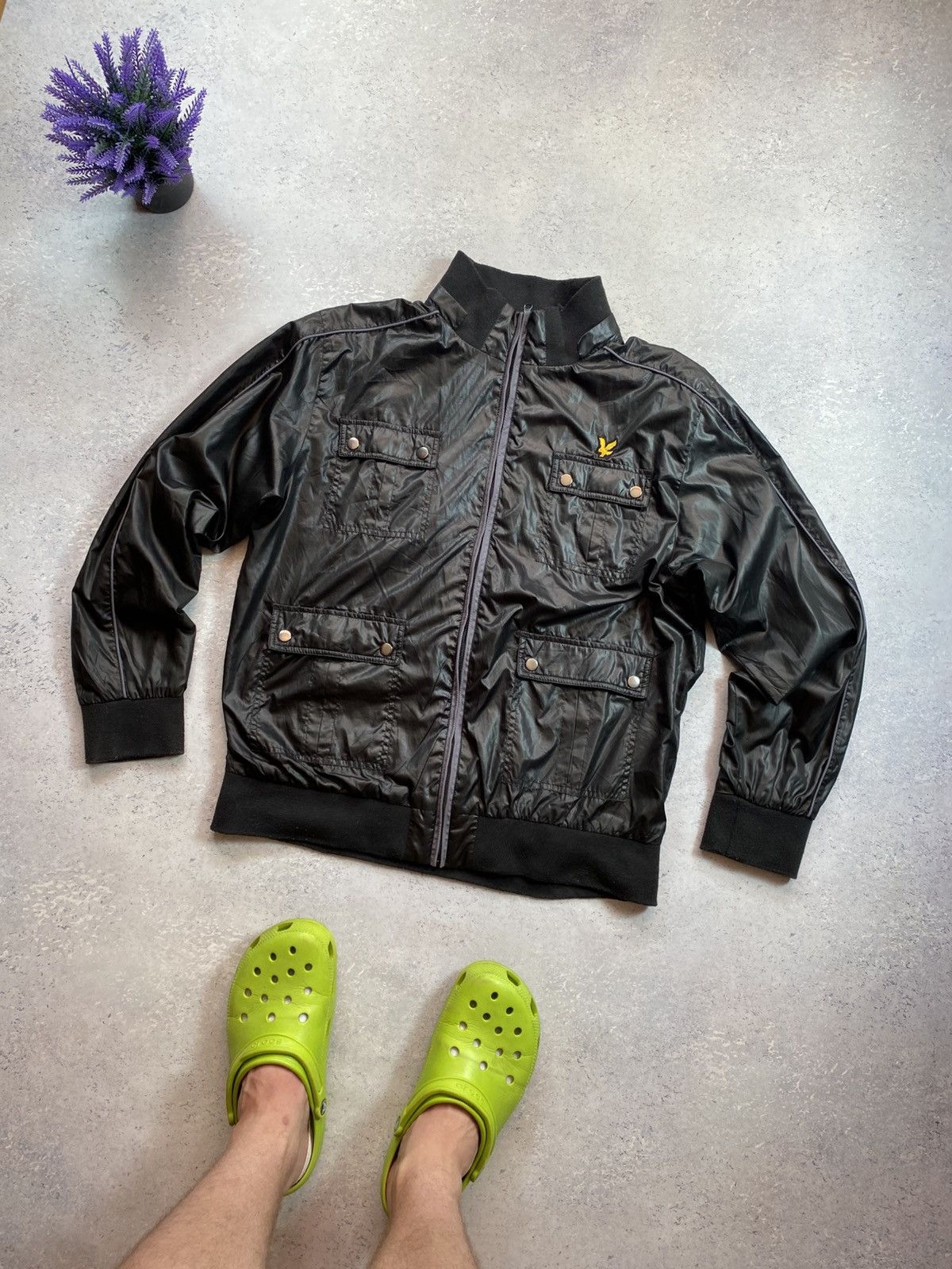 Lyle & Scott Lyle Scott Men’s Black Light Jacket Size Large Size US L / EU 52-54 / 3 - 1 Thumbnail