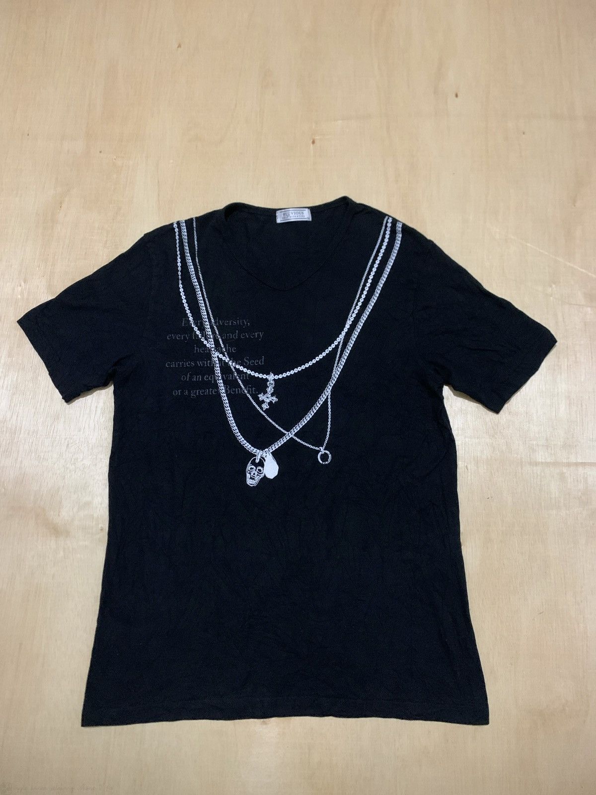 Pre-owned Hysteric Glamour X If Six Was Nine Y2k Pluvious Necklace Skull Ifsixwasnine Punk Style In Black