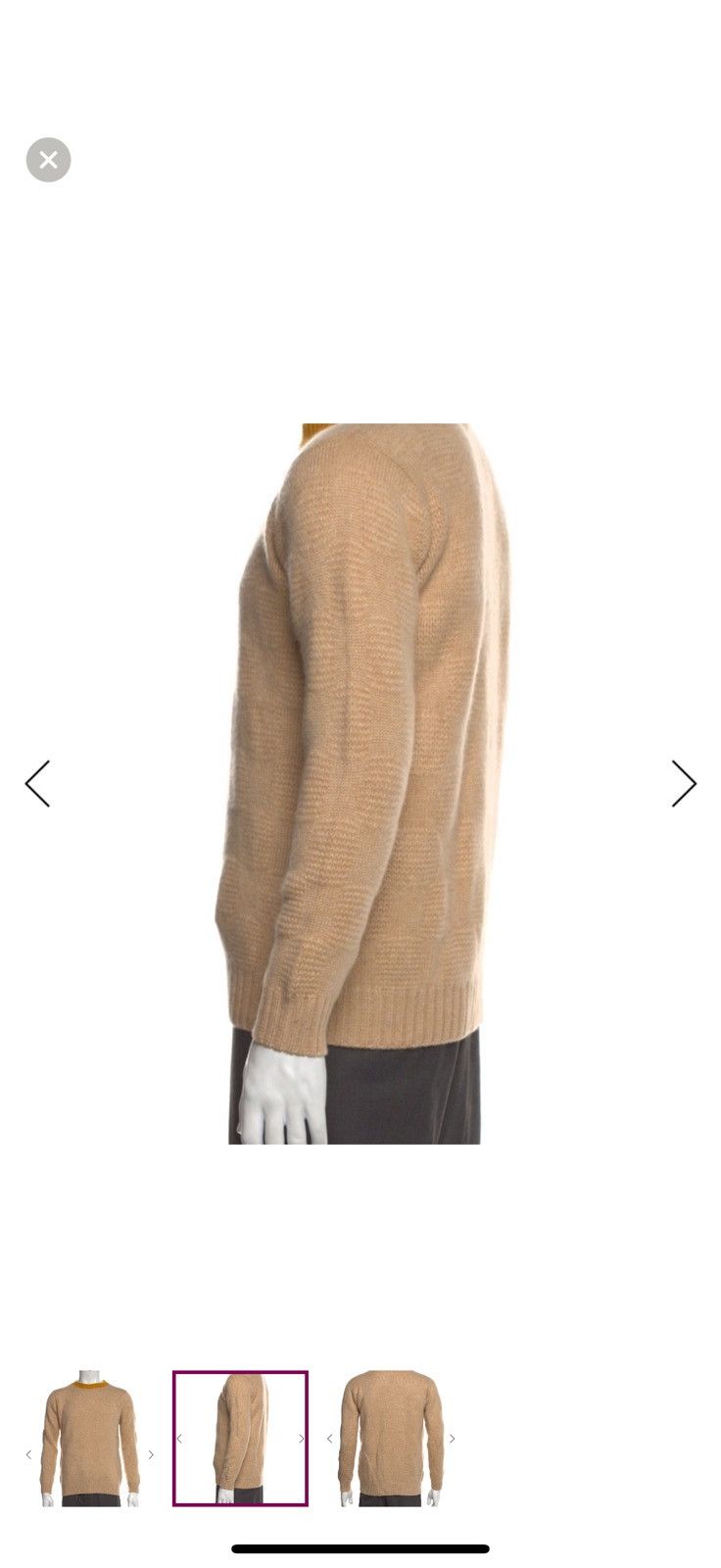 The Elder Statesman The Elder Statesman Cashmere Crew Neck Sweater (XS) Size US XS / EU 42 / 0 - 2 Thumbnail