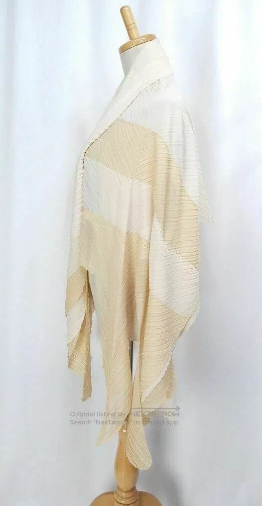 Issey Miyake Issey Miyake size:one size Irregular Patchwork Stripe Shaw Size XXS / US 00 / IT 34 - 2 Thumbnail