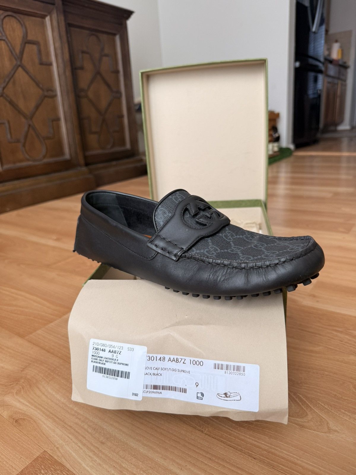 Gucci Mens Gucci interlocking G driver loafers Size US 9 / EU 42 - 10 Thumbnail