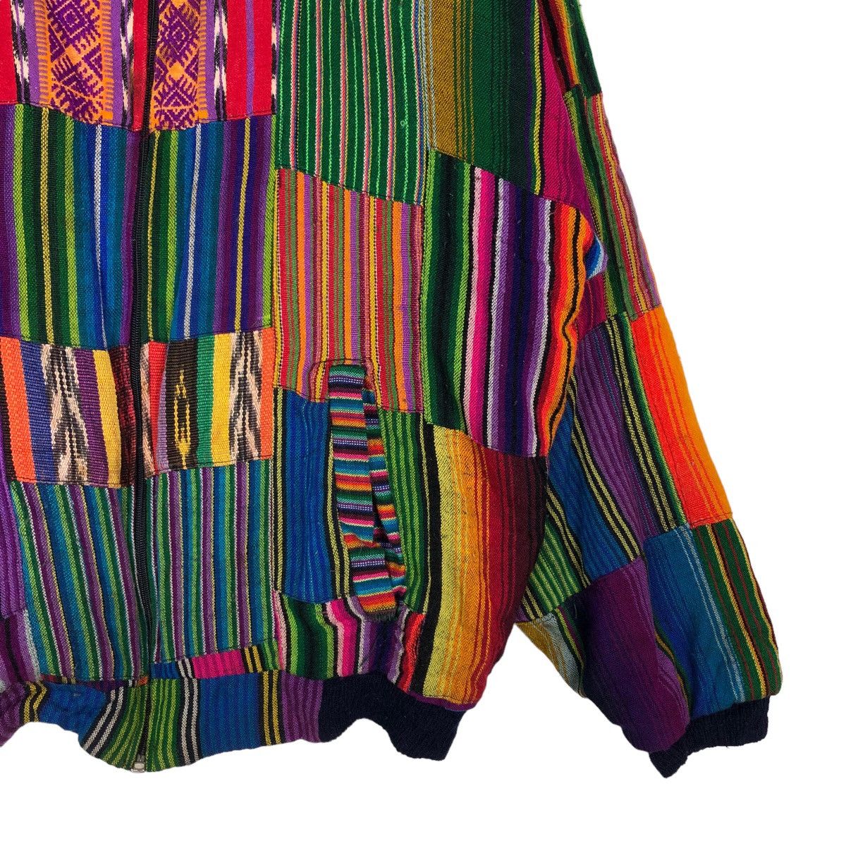 Vintage 🔥Vintage Zipper Jacket Multi Colour Knit Inspire Kapital Size US XL / EU 56 / 4 - 5 Thumbnail