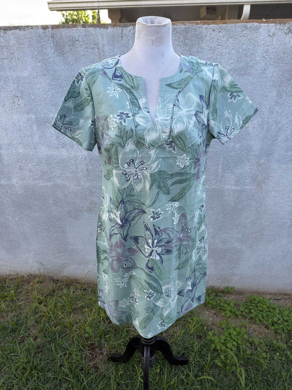 Reyn Spooner New Reyn Spooner Stargazer Short Dress Green Women's 14 Size XL / US 12-14 / IT 48-50 - 1 Thumbnail