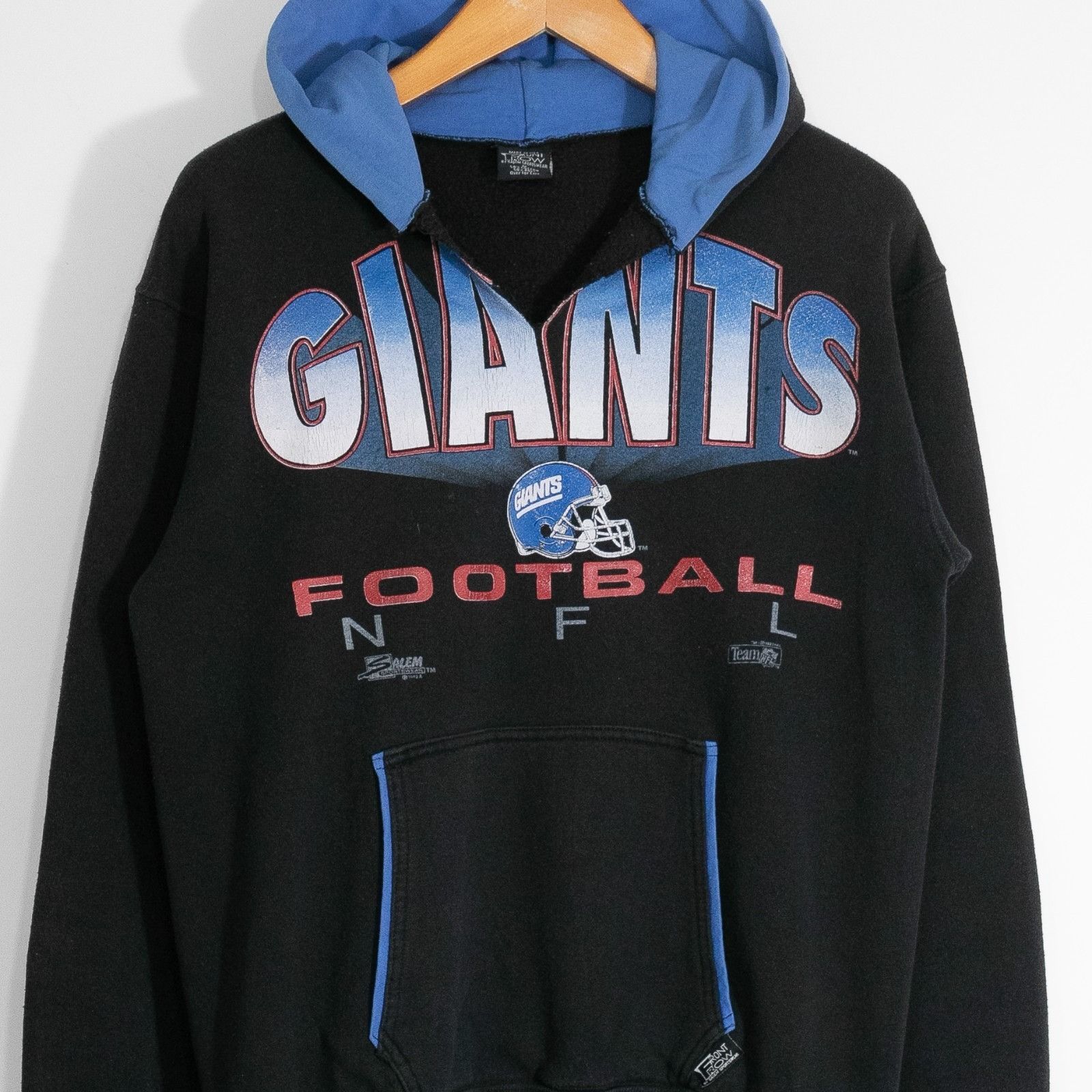 Vintage Vintage 90s New York Giants Hoodie Mens Medium - Distressed Size US M / EU 48-50 / 2 - 2 Thumbnail