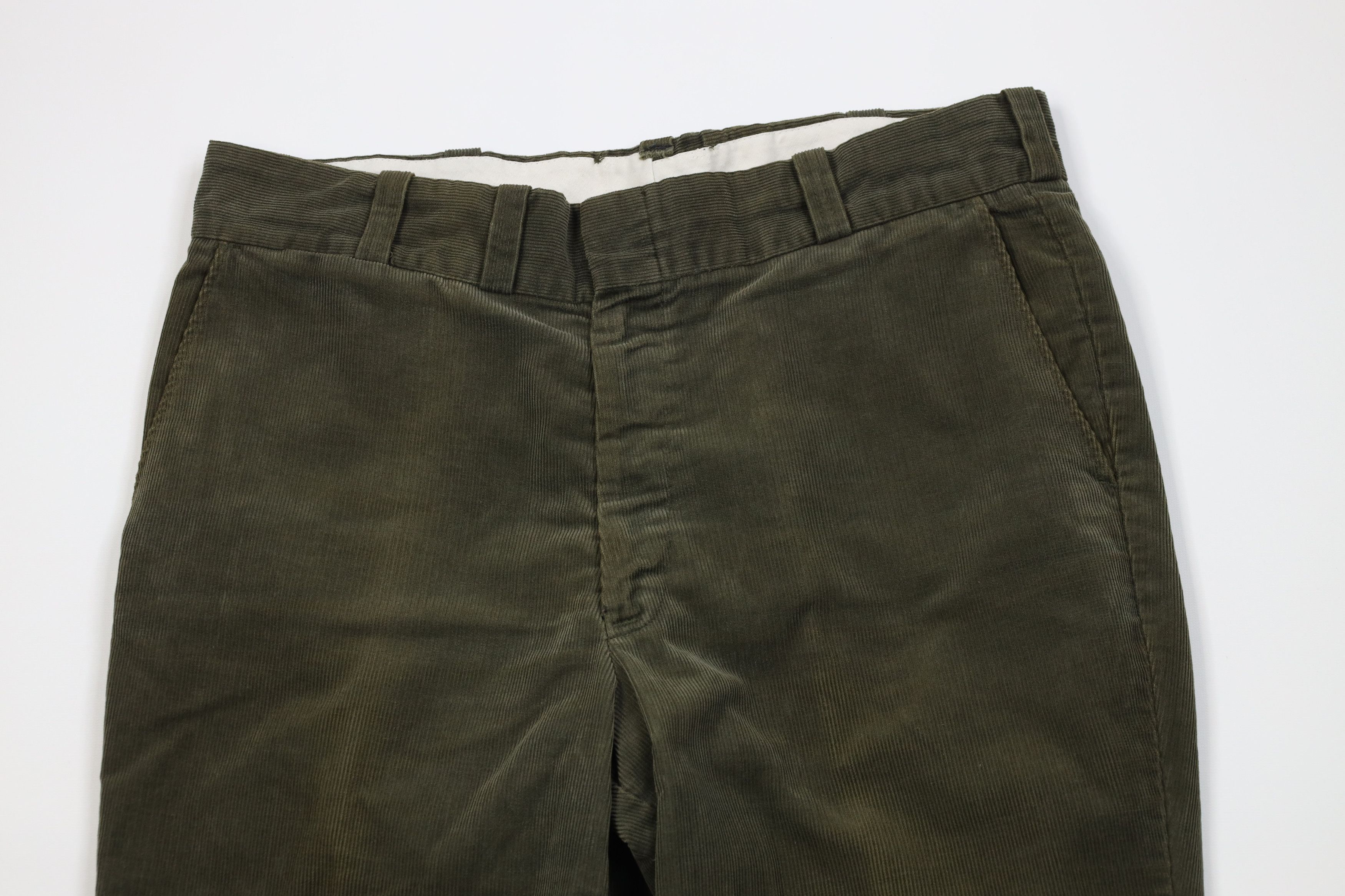 Vintage Vintage 70s Big Mac Flared Wide Leg Corduroy Pants Green USA Size US 36 / EU 52 - 2 Thumbnail