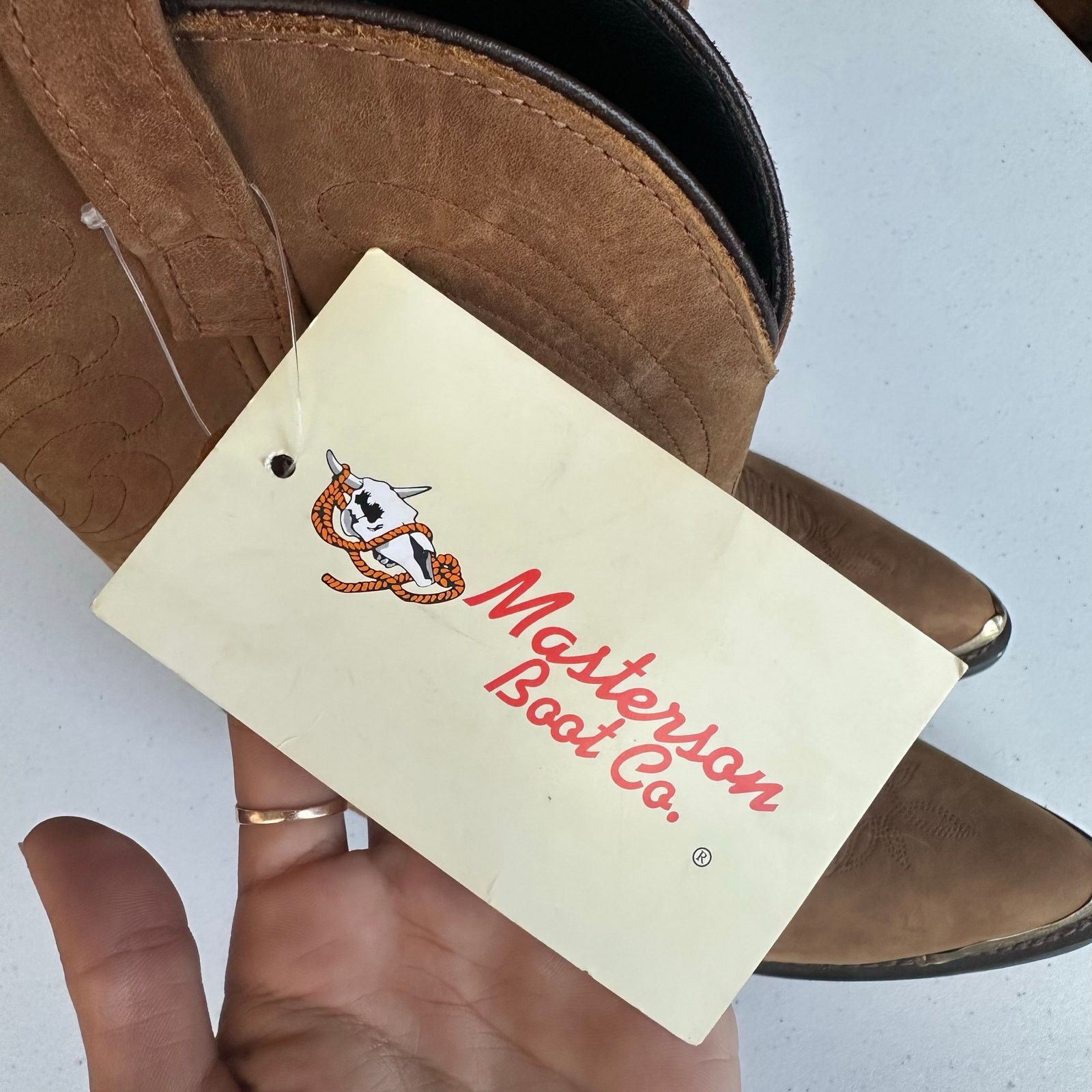 Other NWT Masterson Women's J Toe Western Cowboy Boot With Chain Size US 10 / IT 40 - 6 Thumbnail