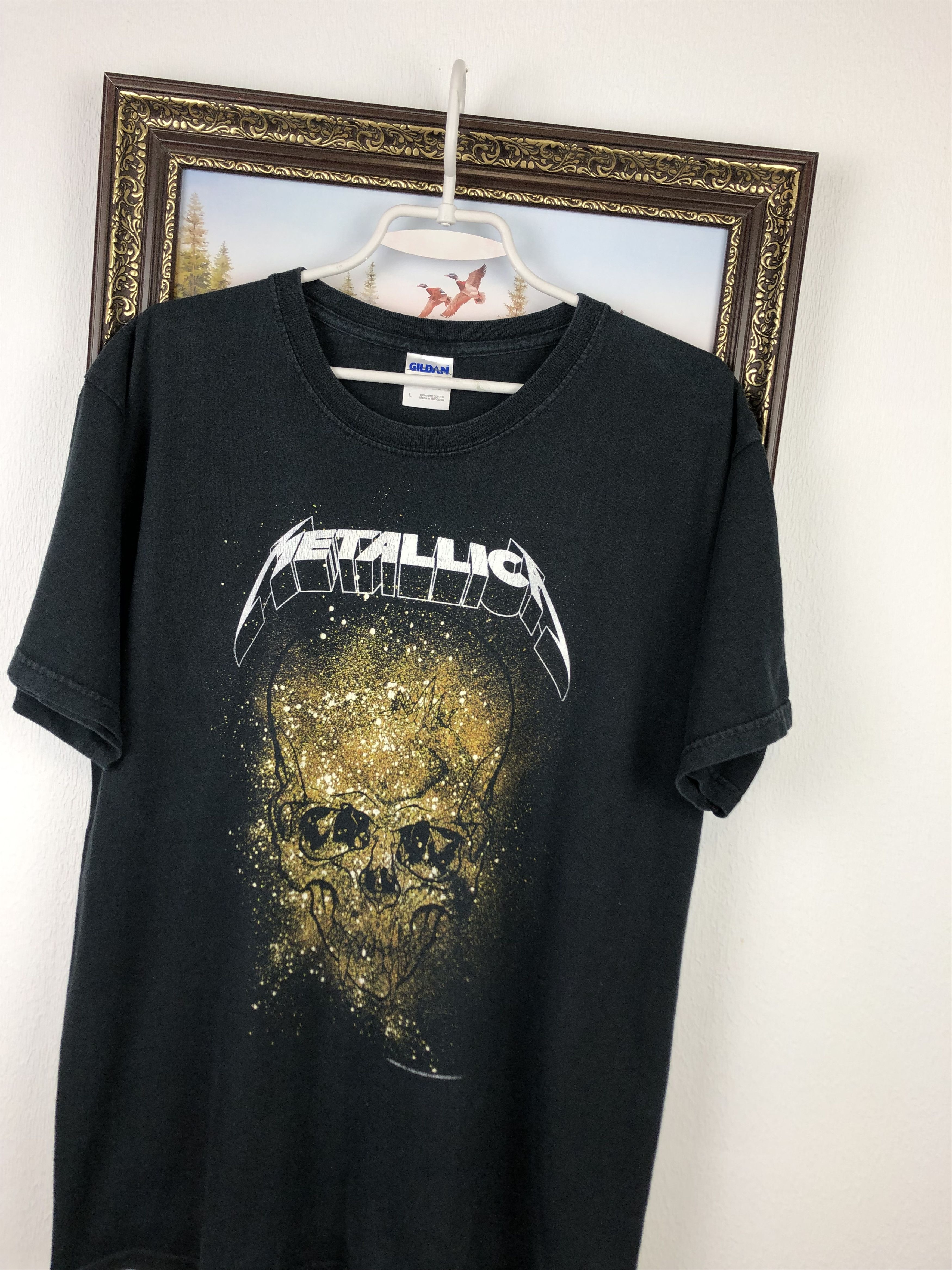 Band Tees Vintage Metallica Band Shirt Tee Black Over Print Rare Hype Size US M / EU 48-50 / 2 - 4 Thumbnail