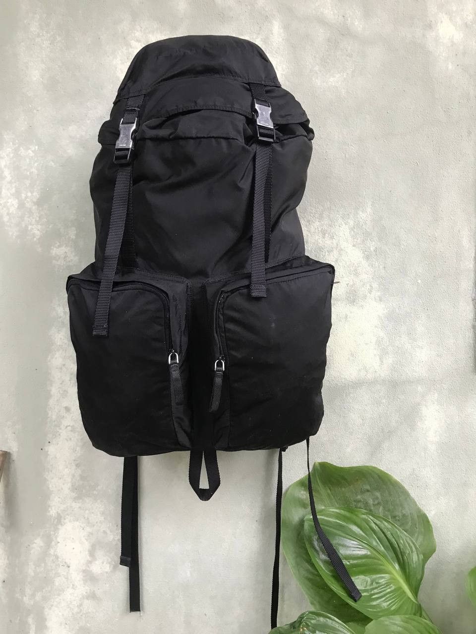 Prada × Vintage Authentic Prada Multi Pocket Bagpack Size ONE SIZE - 1 Thumbnail