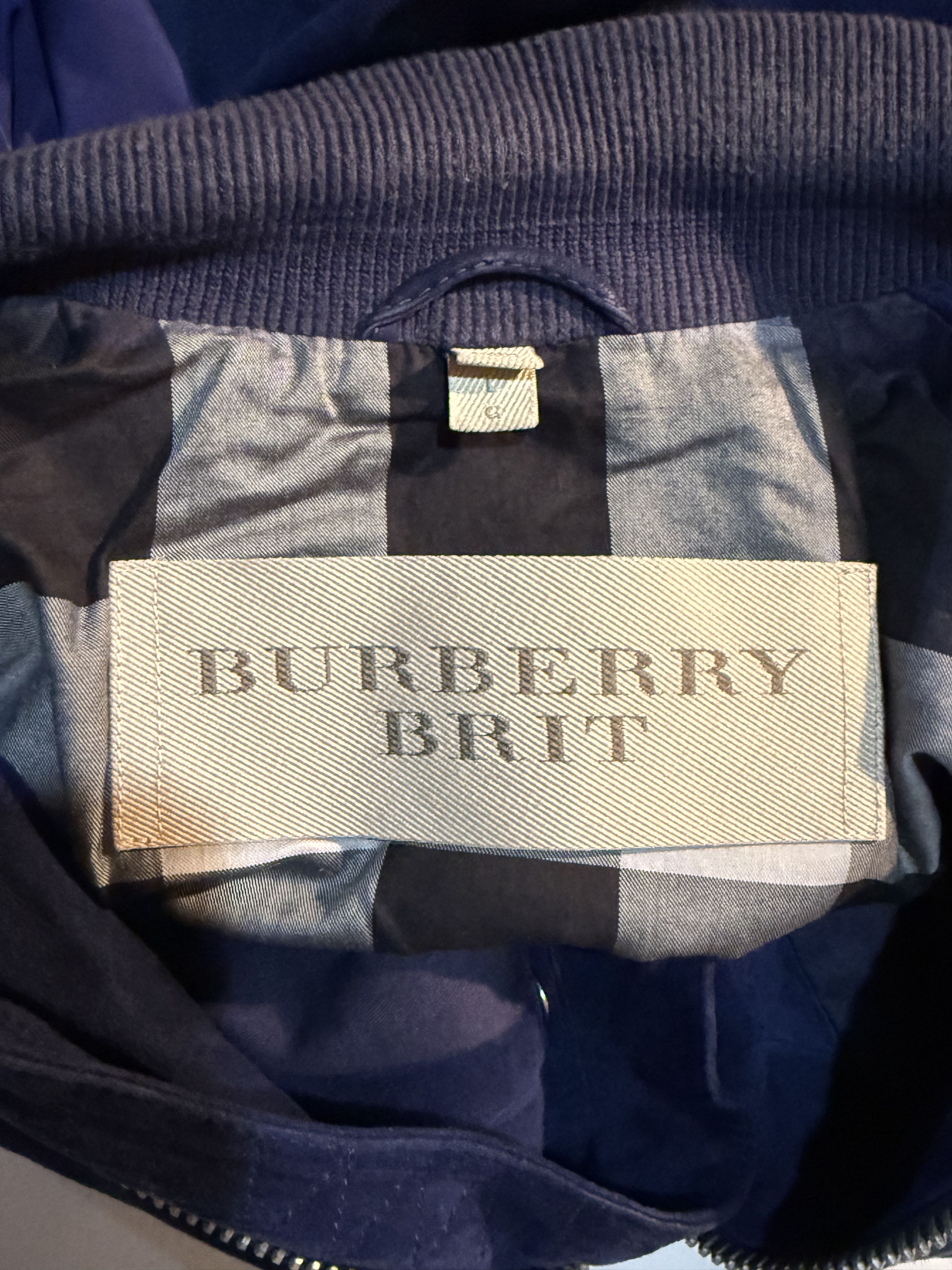 Burberry Burberry Suede Leather Bomber Jacket Size US L / EU 52-54 / 3 - 4 Thumbnail