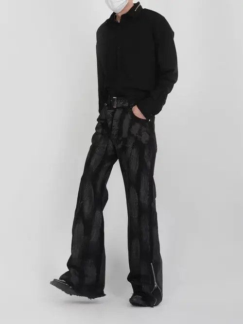 VIBE Vintage tie-dye washed wide-leg jeans Size US 32 / EU 48 - 6 Thumbnail
