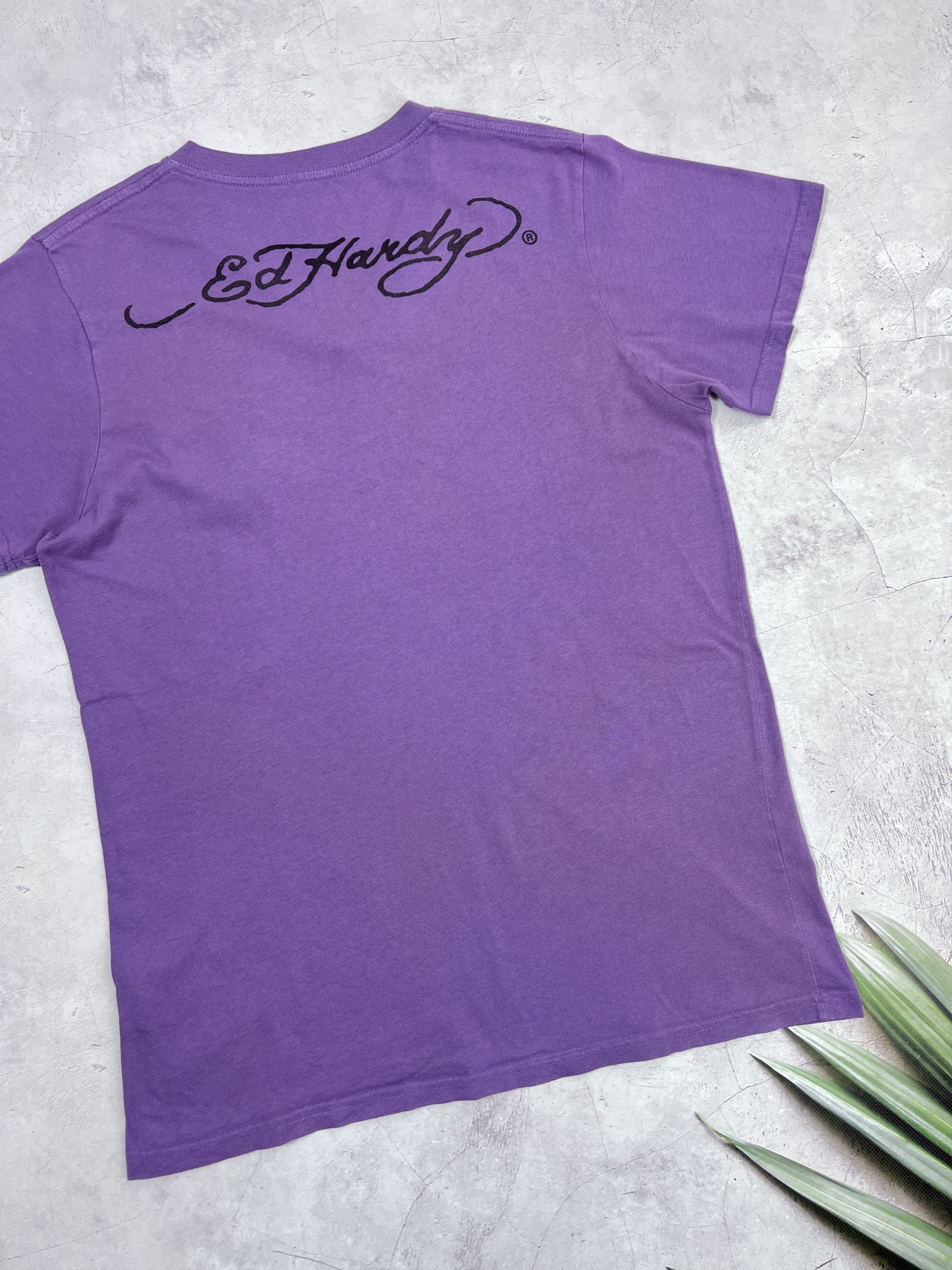 Christian Audigier × Ed Hardy Ed Hardy T-Shirt Skull Chest Logo V-Neck Size US M / EU 48-50 / 2 - 8 Thumbnail