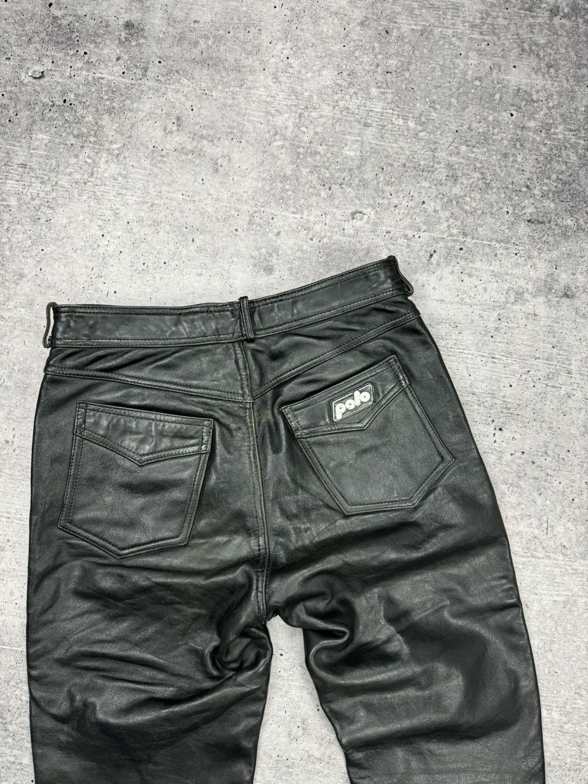 Genuine Leather × Vintage Vintage 90’s Y2K Style Casual Cowboy Genuine Leather Pants Size US 30 / EU 46 - 21 Thumbnail