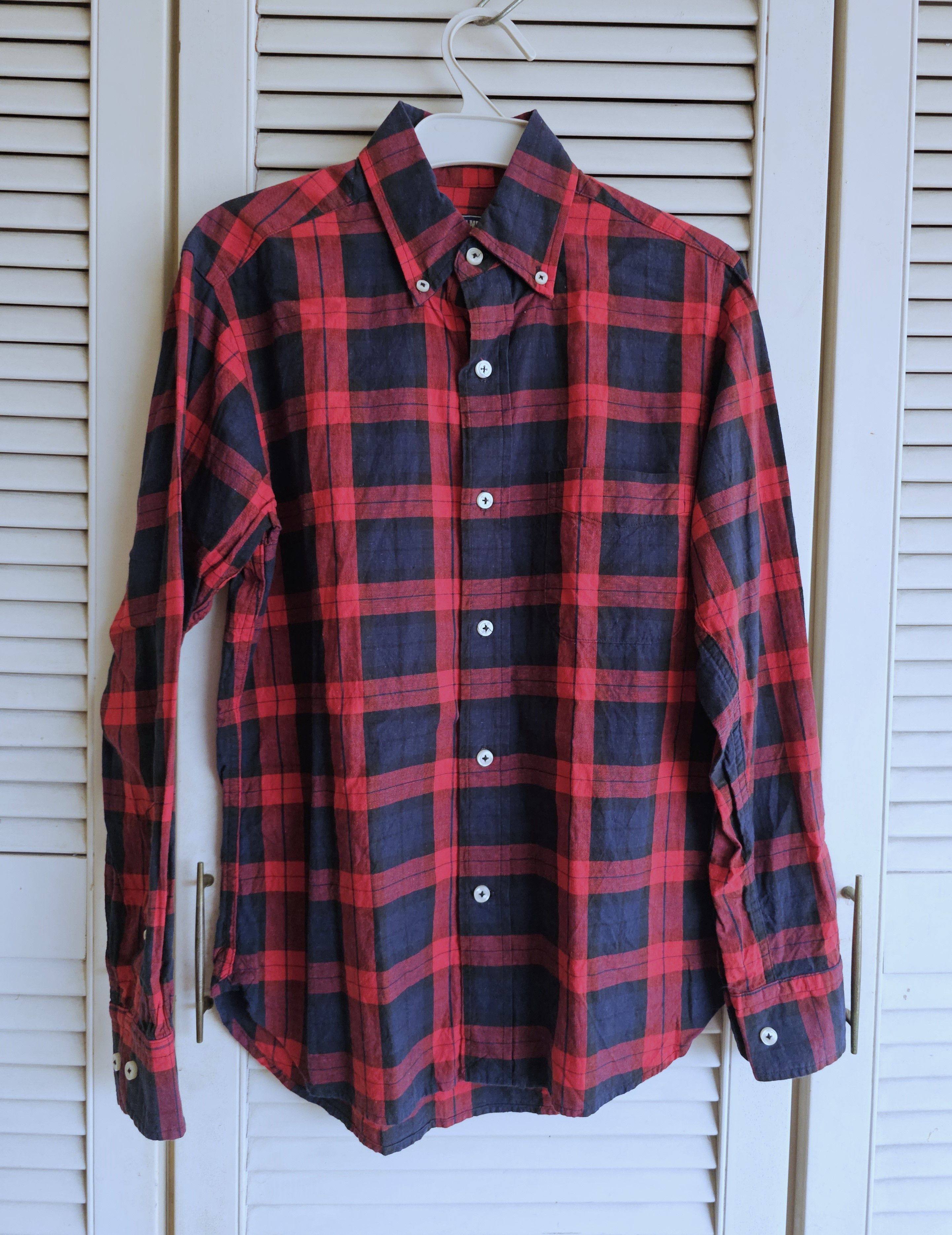 Sugar Cane Sugar Cane Long Sleeve Checkered Red Size US S / EU 44-46 / 1 - 1 Thumbnail