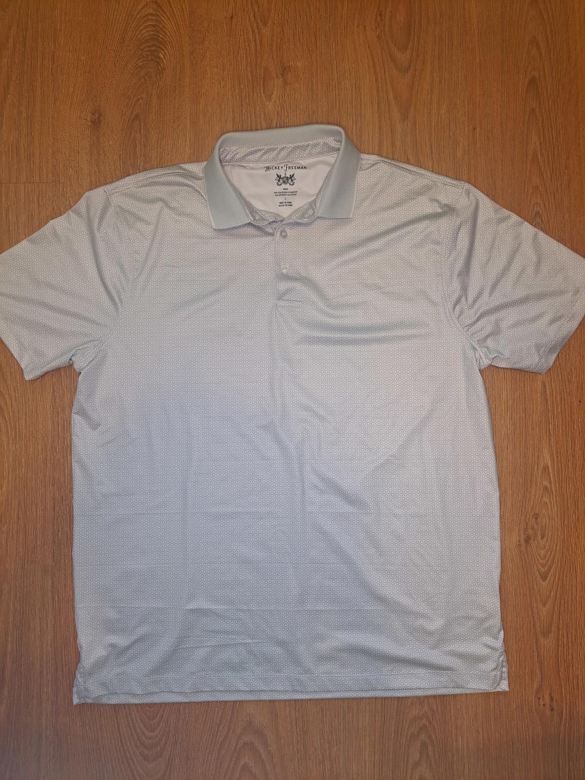 Hickey Freeman Hickey Freeman Golf Polo Shirt Mens Large White Geometric Size US L / EU 52-54 / 3 - 1 Thumbnail