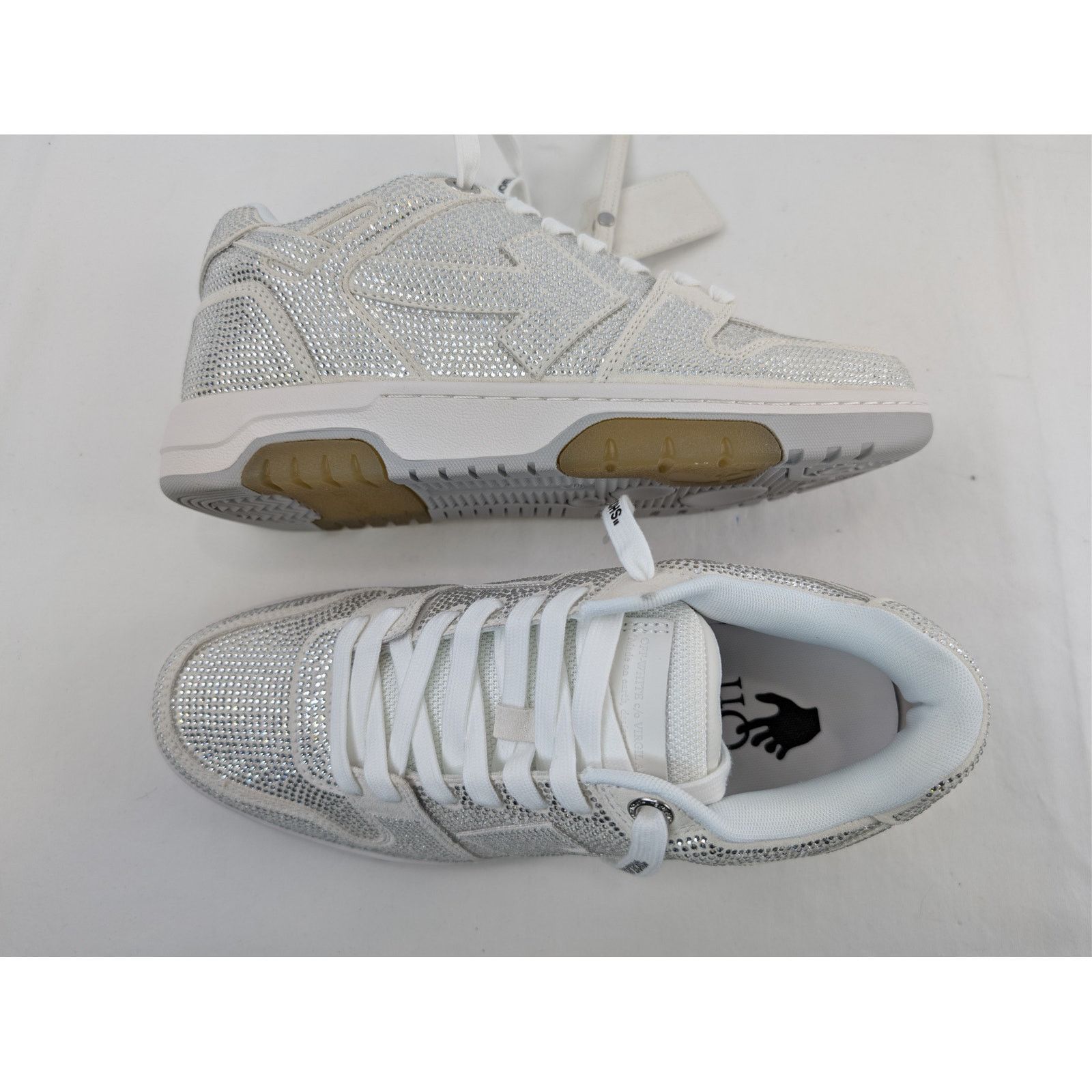 Off-White o1rshd1 Out of Office Strass Sneakers in White Size US 12 / EU 45 - 1 Thumbnail