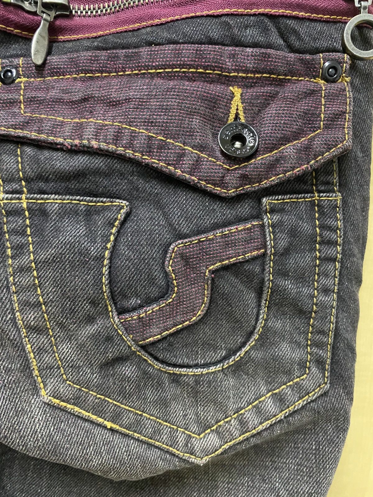 14th Addiction × Japanese Brand × semanticdesign SEMANTIC DESIGN Whisker Denim Jeans MultiPocket Bootcut Size US 32 / EU 48 - 10 Thumbnail