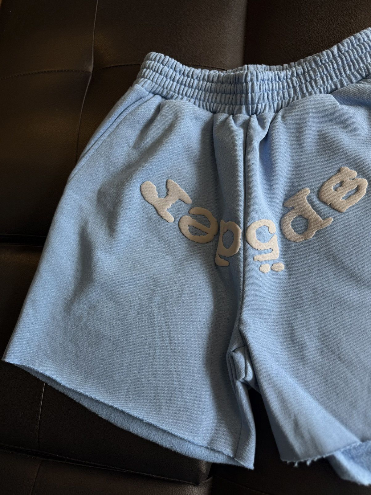Sp5der Sp5der Sweatshorts Blue Size Small (NEW) Size US 29 - 4 Thumbnail