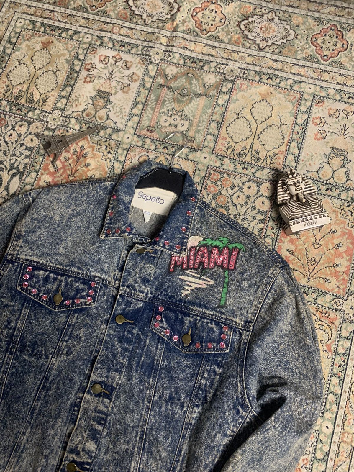 Other × Vintage Vintage “Hand Made” Denim Jeans Gepetto “Miami” jacket Size US M / EU 48-50 / 2 - 11 Thumbnail