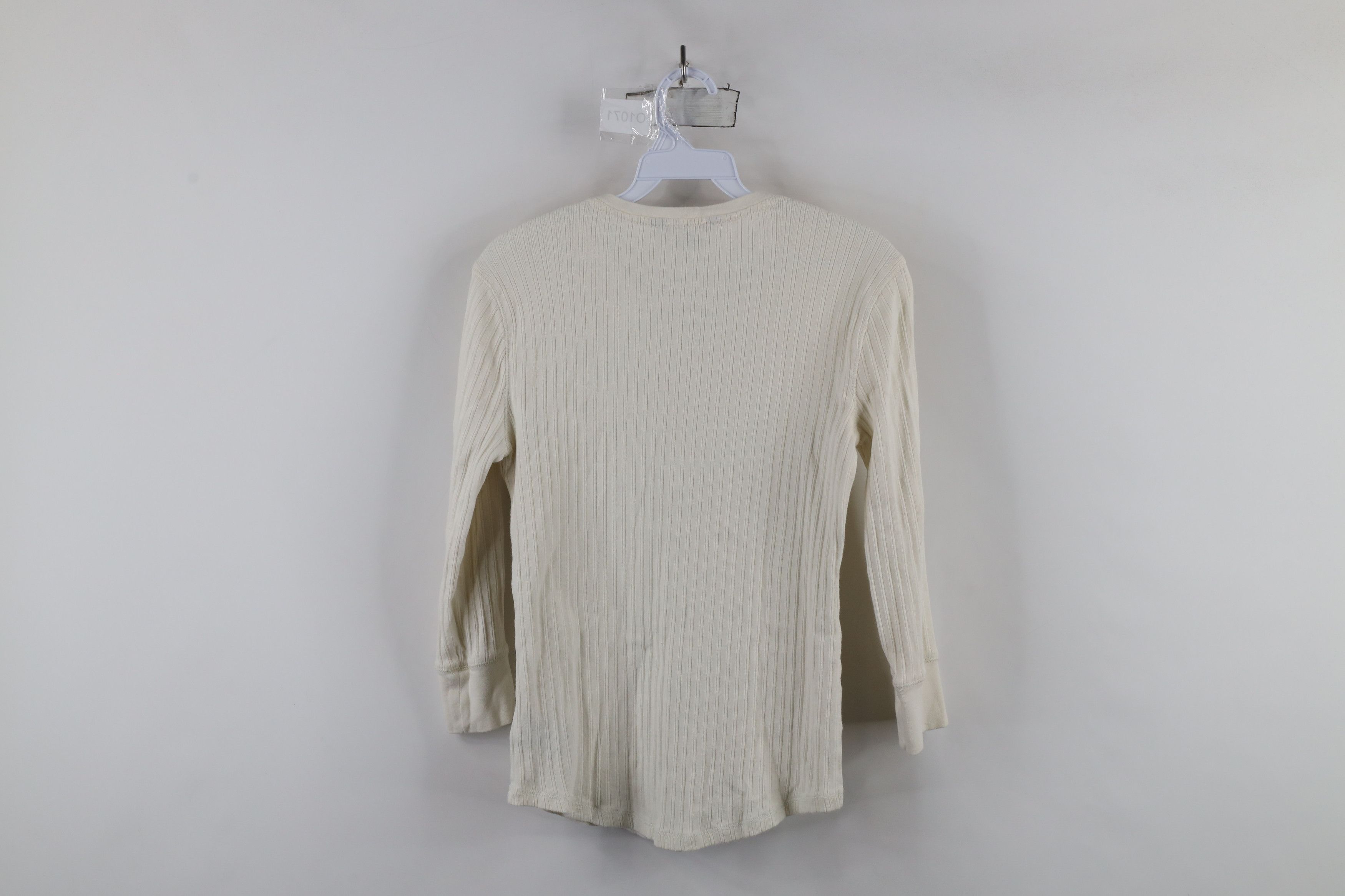 Ralph Lauren × Vintage Vintage 90s Y2K Ralph Lauren Ribbed Knit Fairy T-Shirt Cream Size S / US 4 / IT 40 - 11 Thumbnail