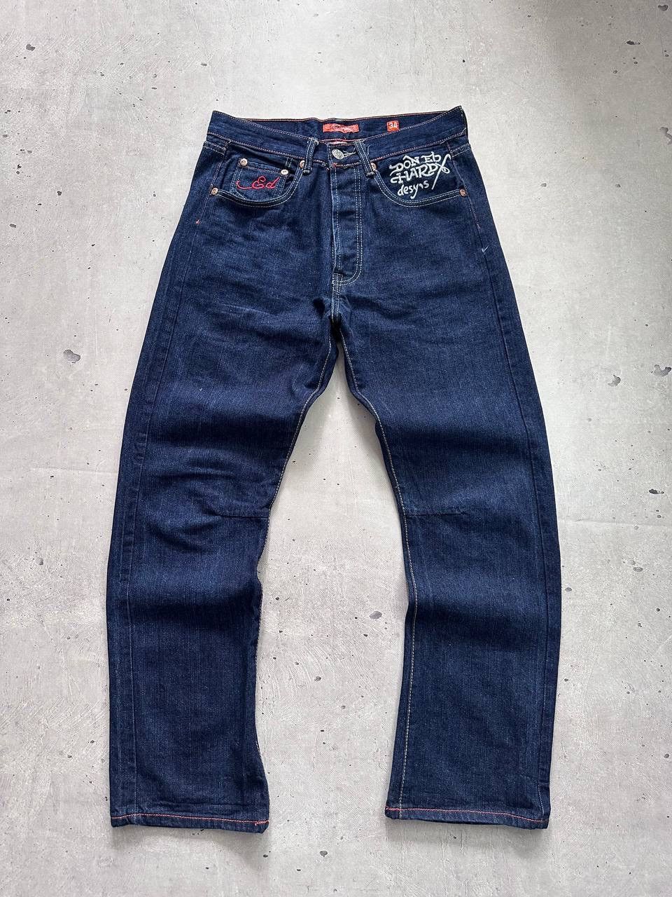 Ed Hardy Ed Hardy x Christian Audigier Jeans 34x32 Skull Denim Y2K Size US 34 / EU 50 - 6 Thumbnail