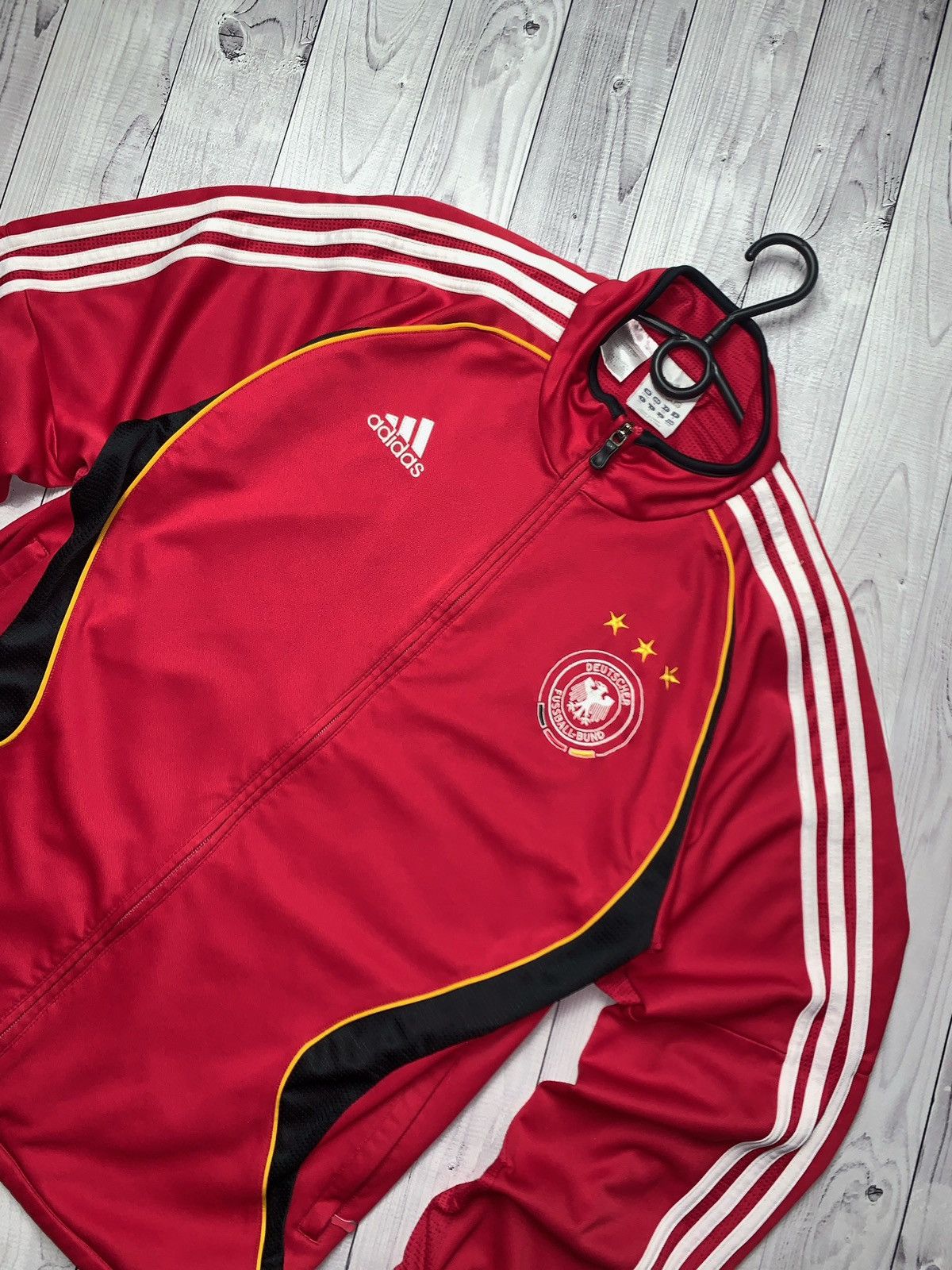 Vintage Adidas Germany vintage soccer track jacket Size M/L Size US M / EU 48-50 / 2 - 2 Thumbnail
