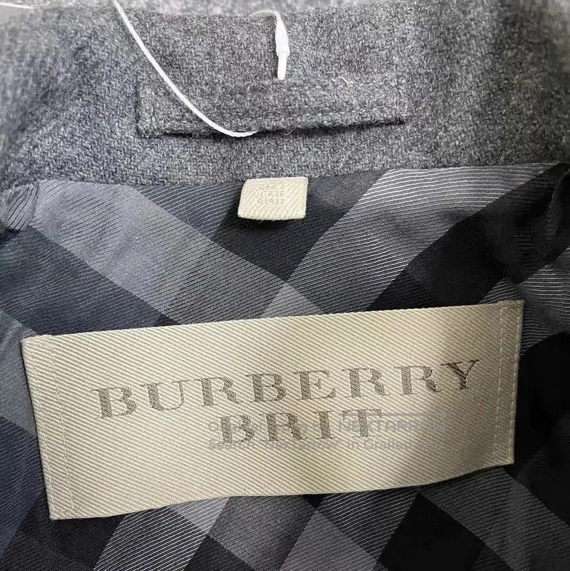 Burberry Burberry Gray Wool Double-Breasted Winter Coat. Size M / US 6-8 / IT 42-44 - 4 Thumbnail