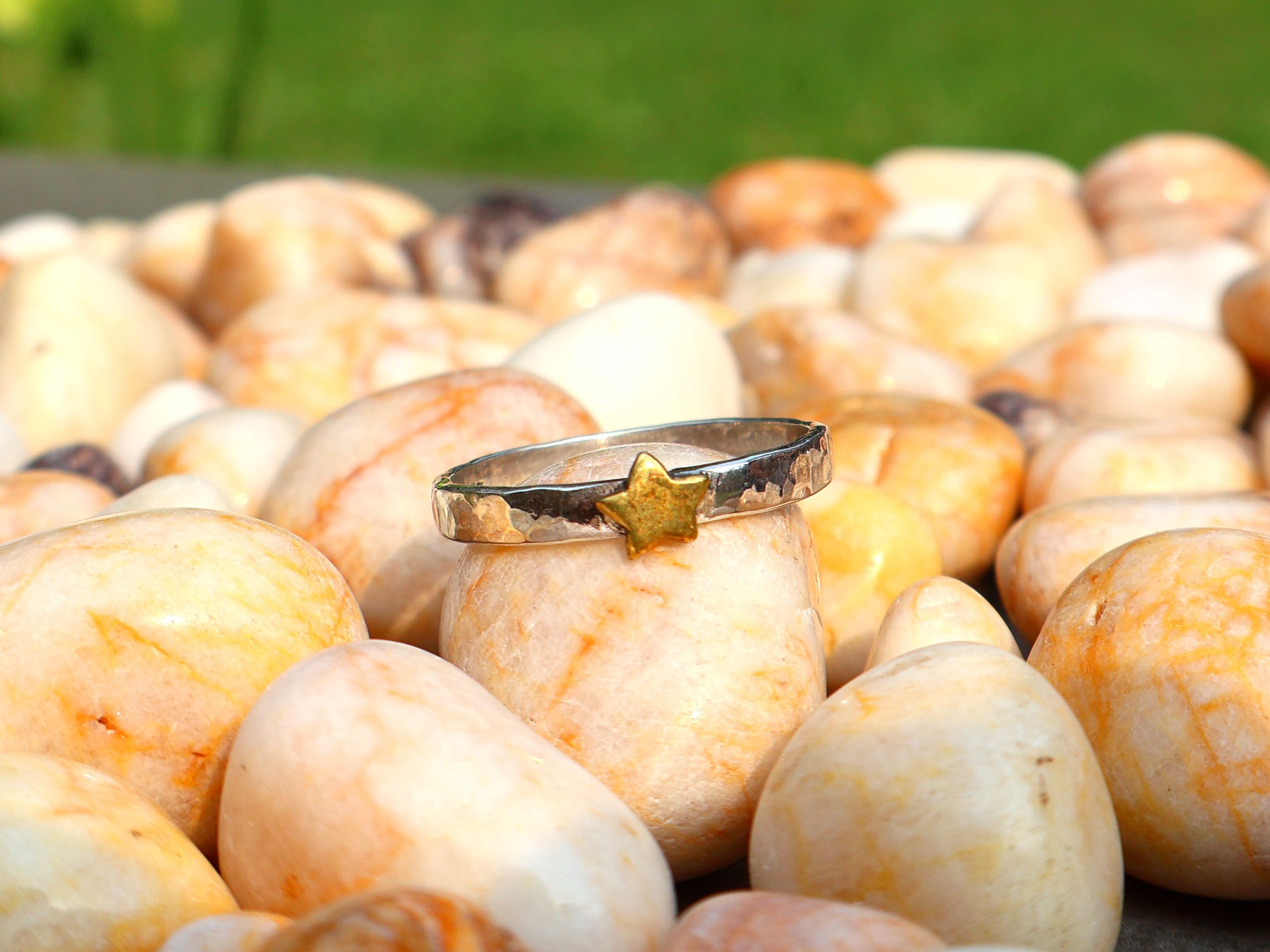 Handmade Star Ring, Sterling Silver Jewelry, Handmade Women Jewelry, Size ONE SIZE - 1 Thumbnail