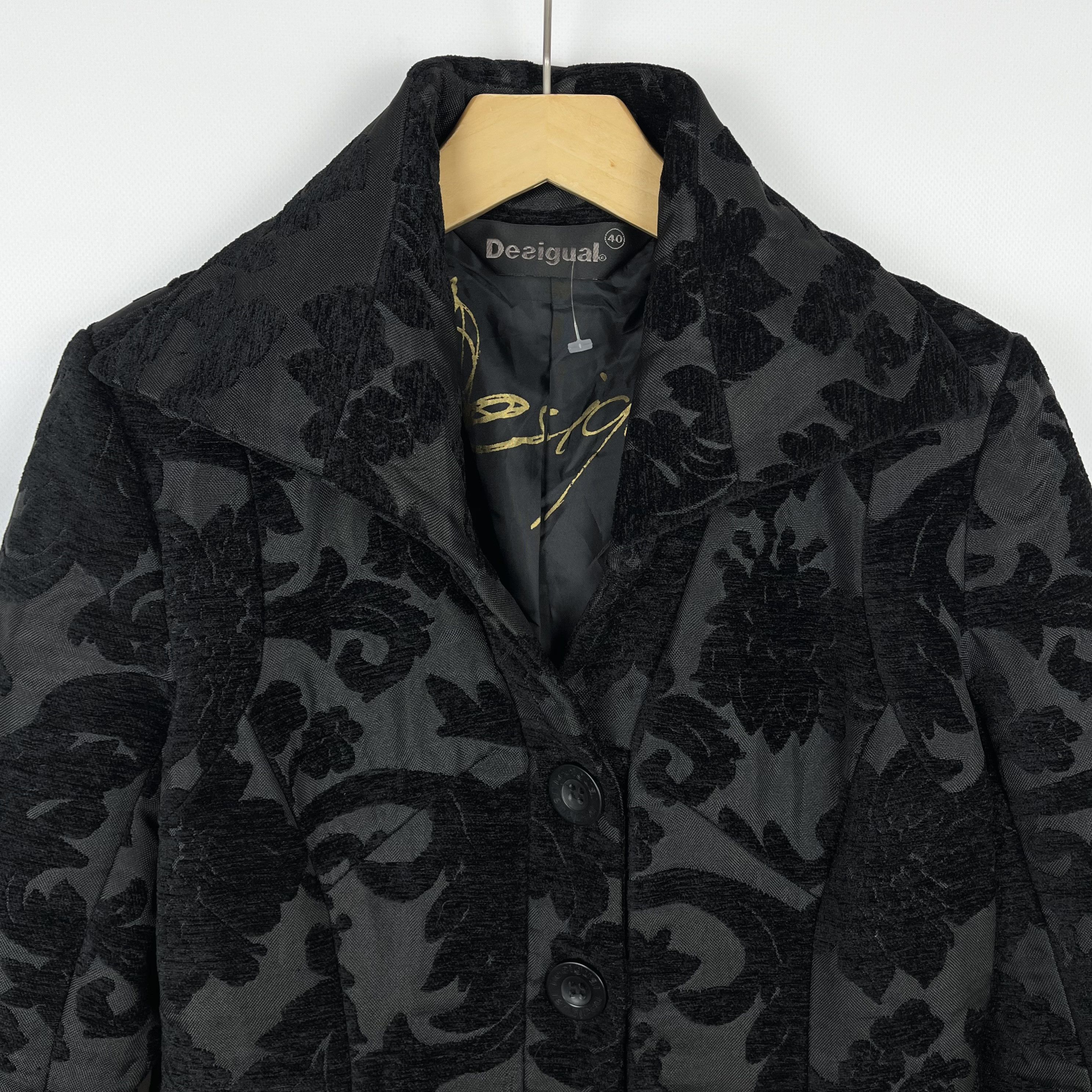Desigual Ladies Desigual Floral Pattern Coat Jacket Size M / US 6-8 / IT 42-44 - 2 Thumbnail