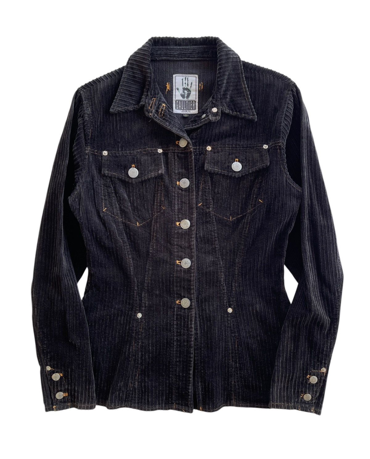 Jean Paul Gaultier AW1992 Gaultier Jeans Black Velvet Jacket Size M / US 6-8 / IT 42-44 - 1 Thumbnail