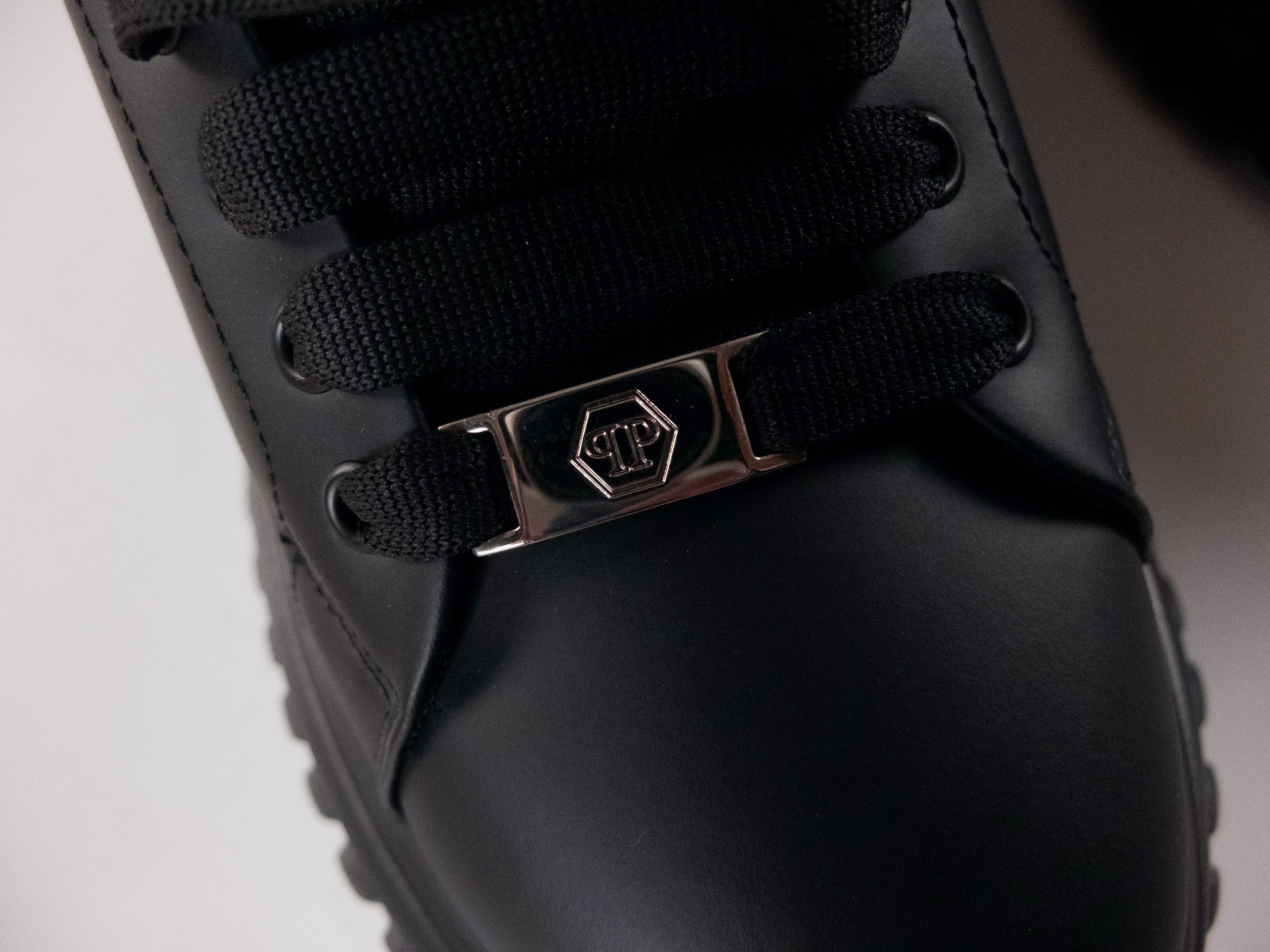 Philipp Plein PHILIPP PLEIN black Supersonic low chunky sole sneakers 9 42 Size US 9 / EU 42 - 5 Thumbnail