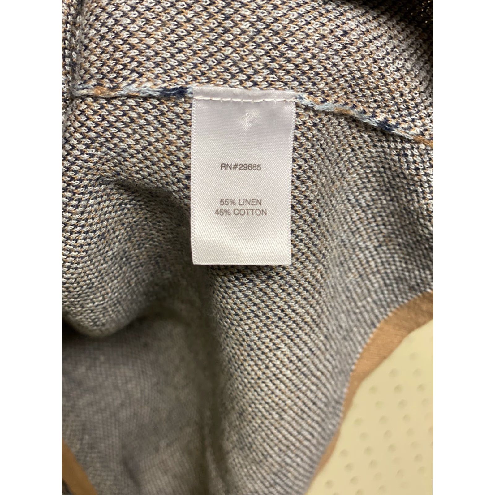 Pendleton Pendleton Cardigan Sweater Women M Linen Blend One Button Diamond Argyle Blue Brown Blues Vintage No Size M / US 6-8 / IT 42-44 - 5 Thumbnail