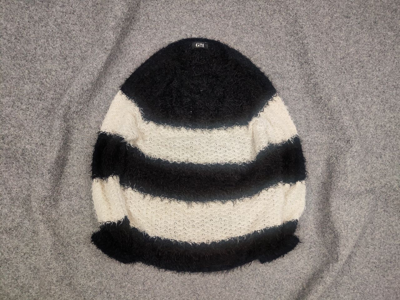 Hysteric Glamour Vintage G21 Japan Hysteric Glamour Style Striped Fur Sweater Size US S / EU 44-46 / 1 - 1 Thumbnail