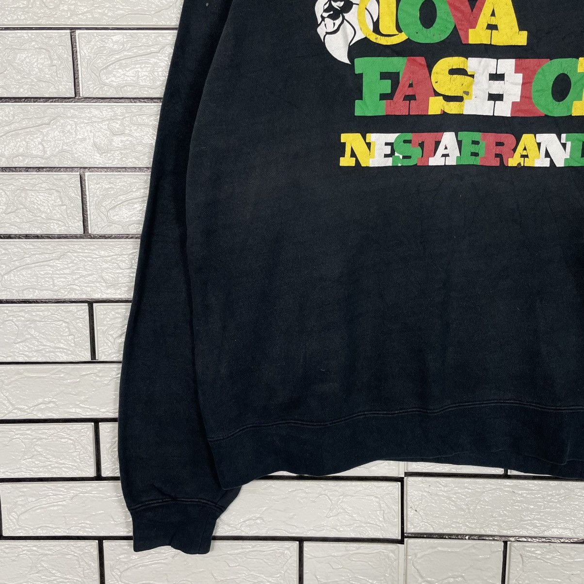 Japanese Brand Nesta Brand Black Crewneck Sweatshirt Size US L / EU 52-54 / 3 - 3 Thumbnail