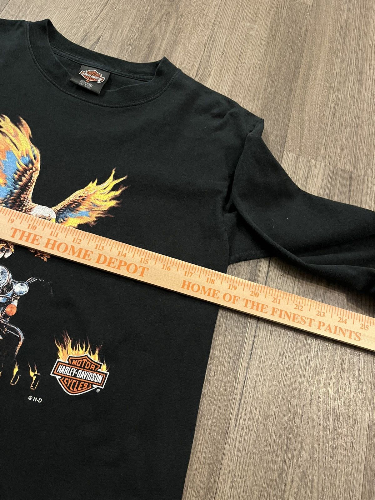Harley Davidson Vintage Harley Davidson Free Spirit Flame Eagle Long Sleeve Size US M / EU 48-50 / 2 - 6 Thumbnail