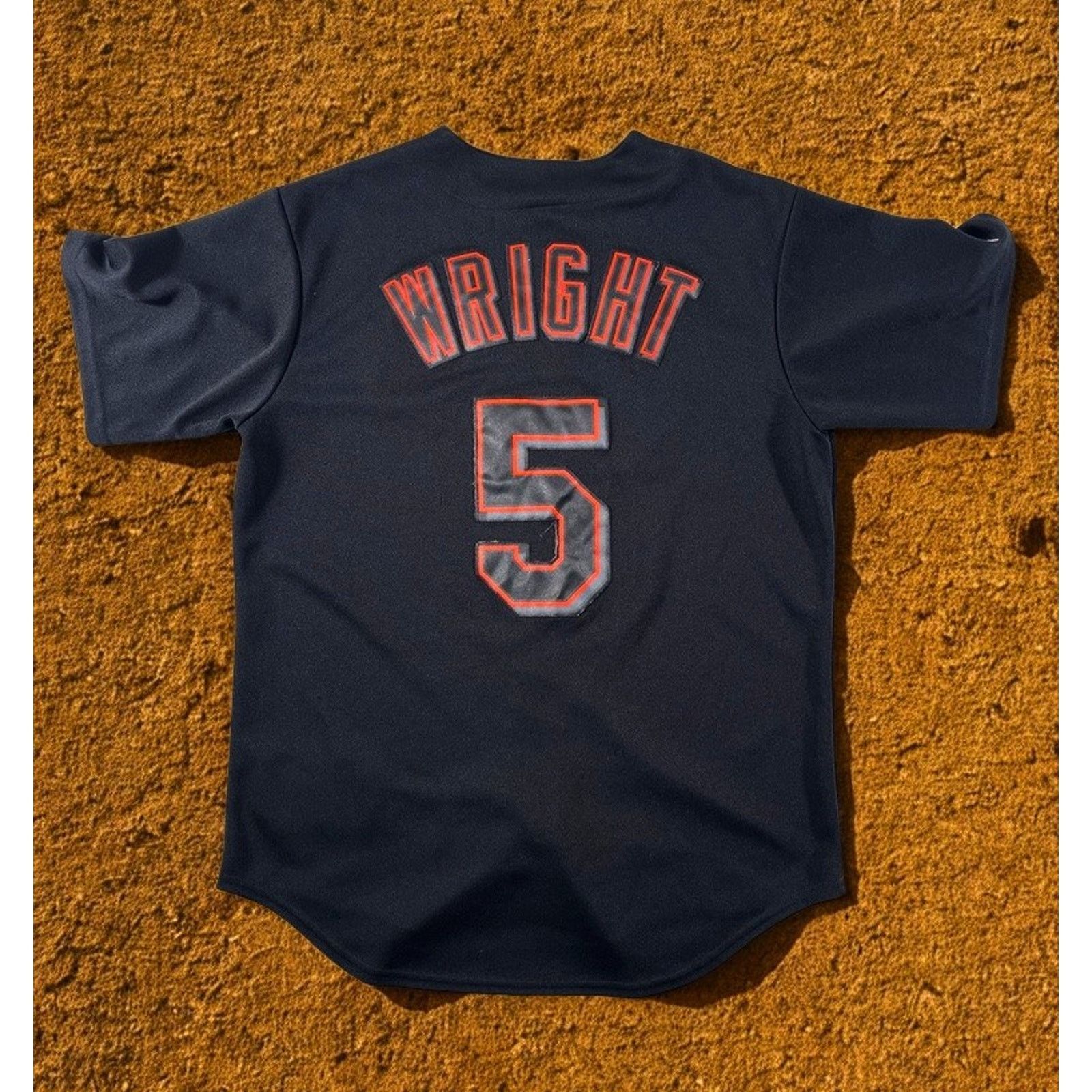 Majestic New York Mets David Wright #5 Majestic Black Alt Jersey Sz M Size US M / EU 48-50 / 2 - 6 Thumbnail