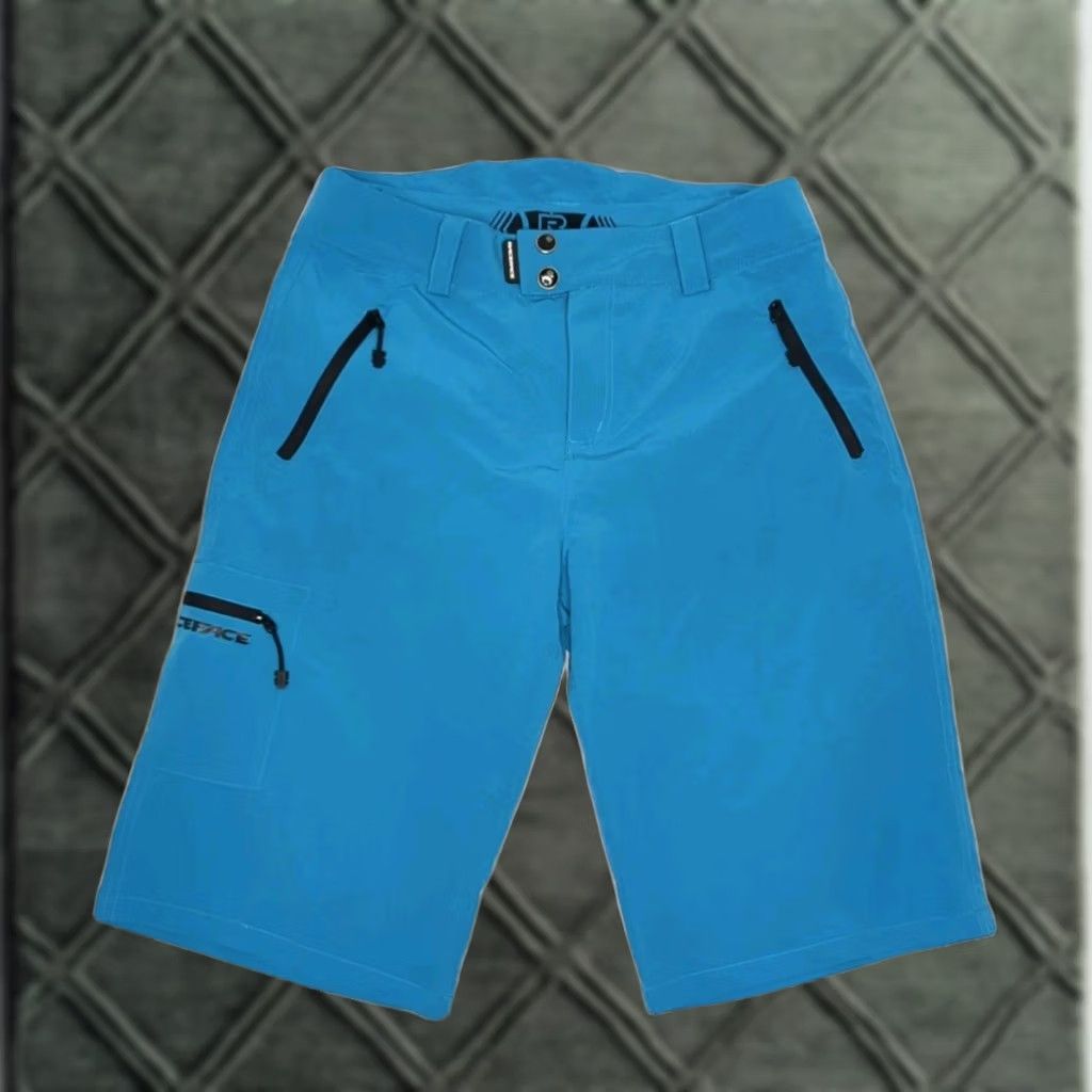 Vintage Race Face Trigger Mountain MTB Biker Shorts Mens Medium Turquoise Cycling Size US 31 - 1 Thumbnail