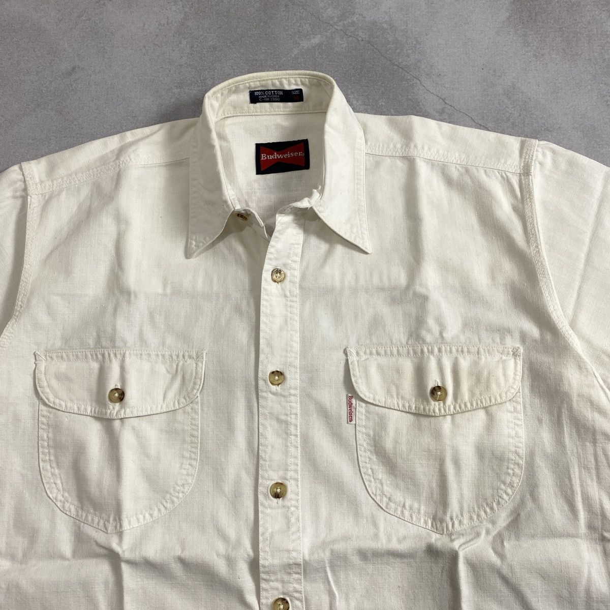 Budweiser Vtg 90’s Budweiser Double Pocket Shirt Size US M / EU 48-50 / 2 - 4 Thumbnail