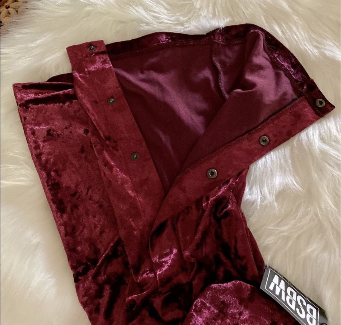 Other BSBW CRUSHED VELVET VERSATILE SNAP BUTTON PANTS Size 22" - 5 Thumbnail