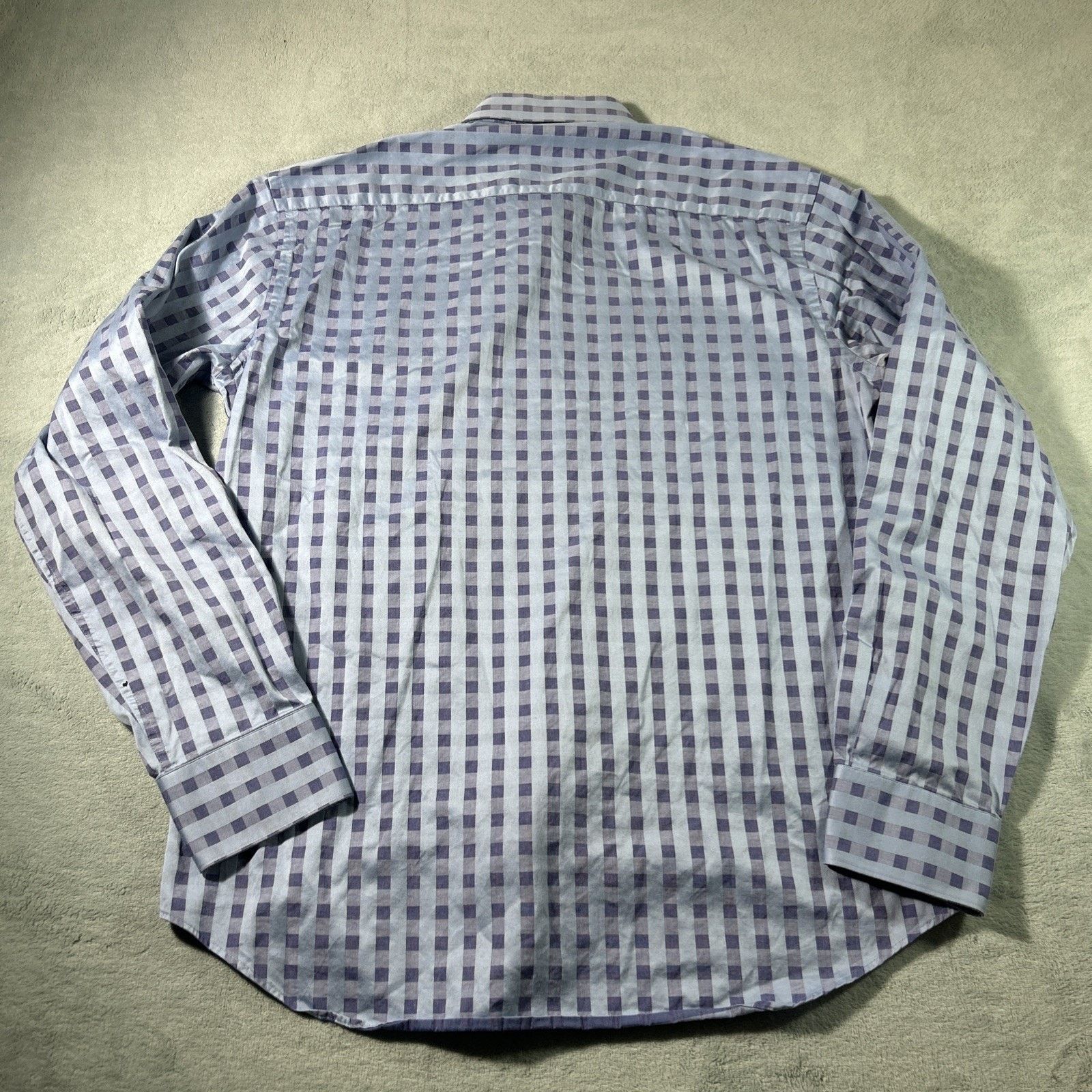 BUGATCHI Bugatchi Geometric Button Up Shirt Mens Medium Long Sleeve Size US M / EU 48-50 / 2 - 3 Thumbnail