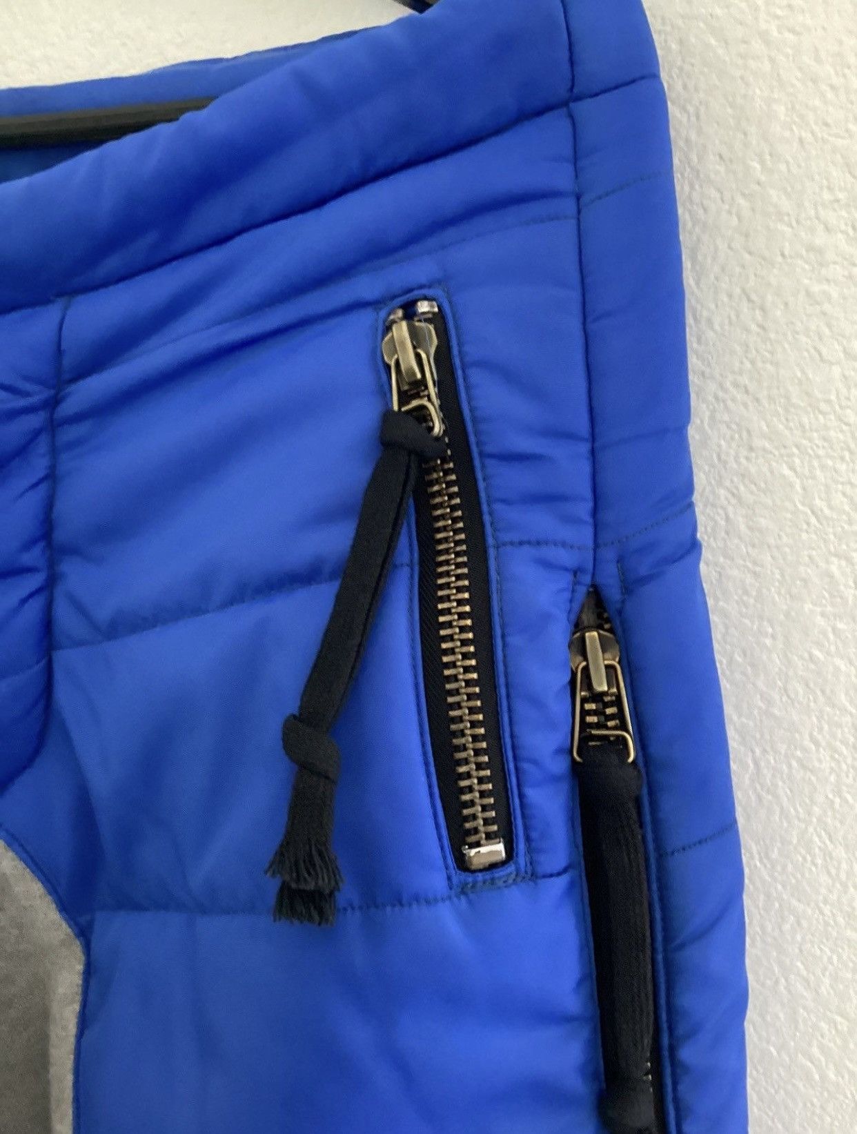 Greg Lauren BLUE PUFFER ZIP PANT Size US 32 / EU 48 - 4 Thumbnail