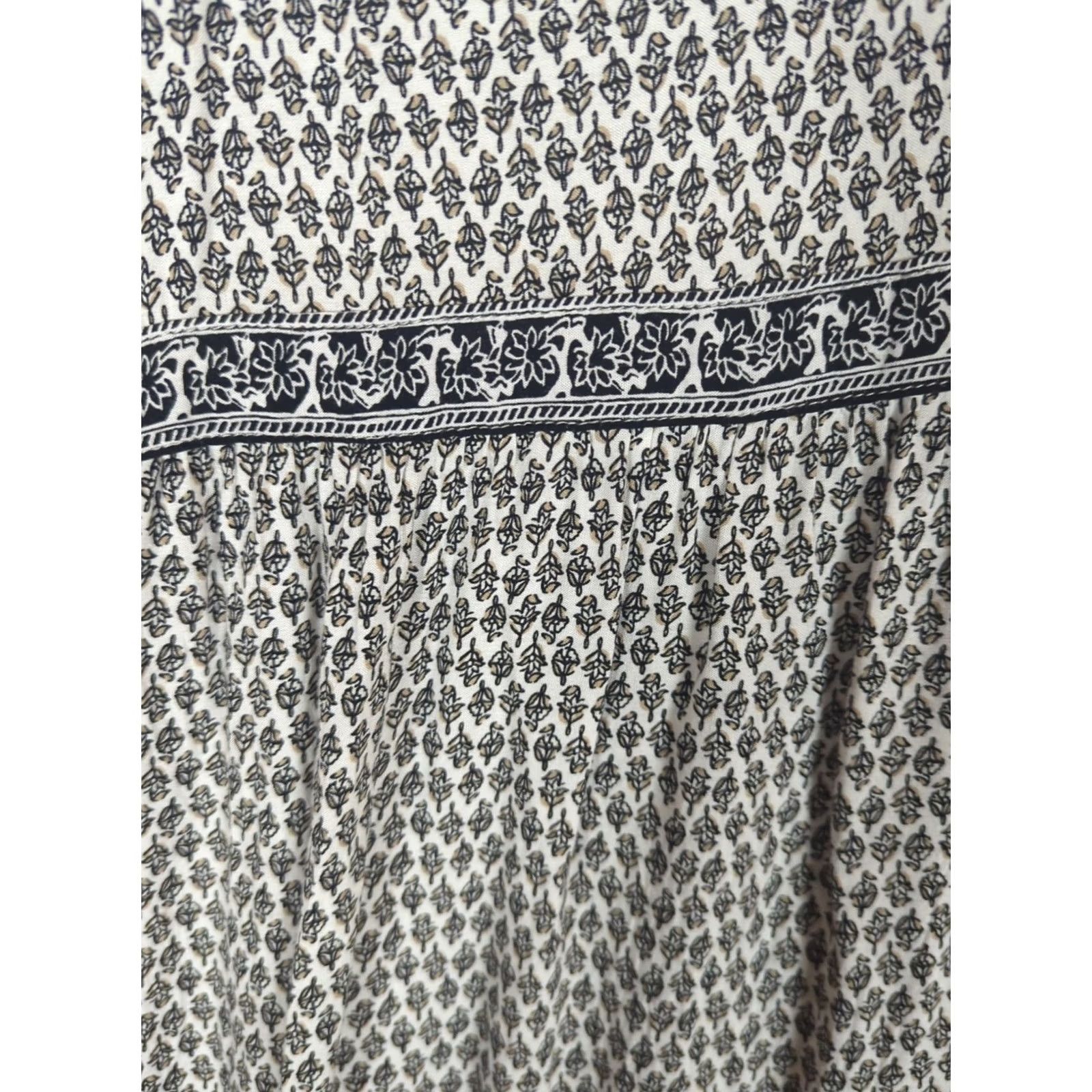 old navy black and white floral dress Square-Neck Linen-Blend Mini Partly lined. Old Navy Boho Cottagecore Floral