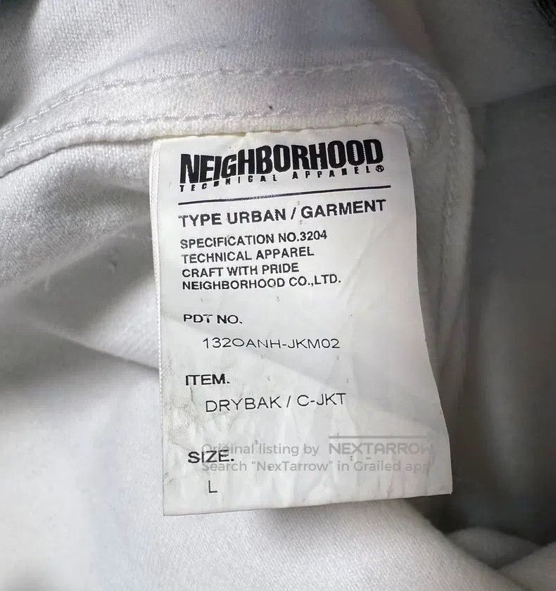 Neighborhood Neighborhood Black and white striped work jacket Size US L / EU 52-54 / 3 - 9 Thumbnail