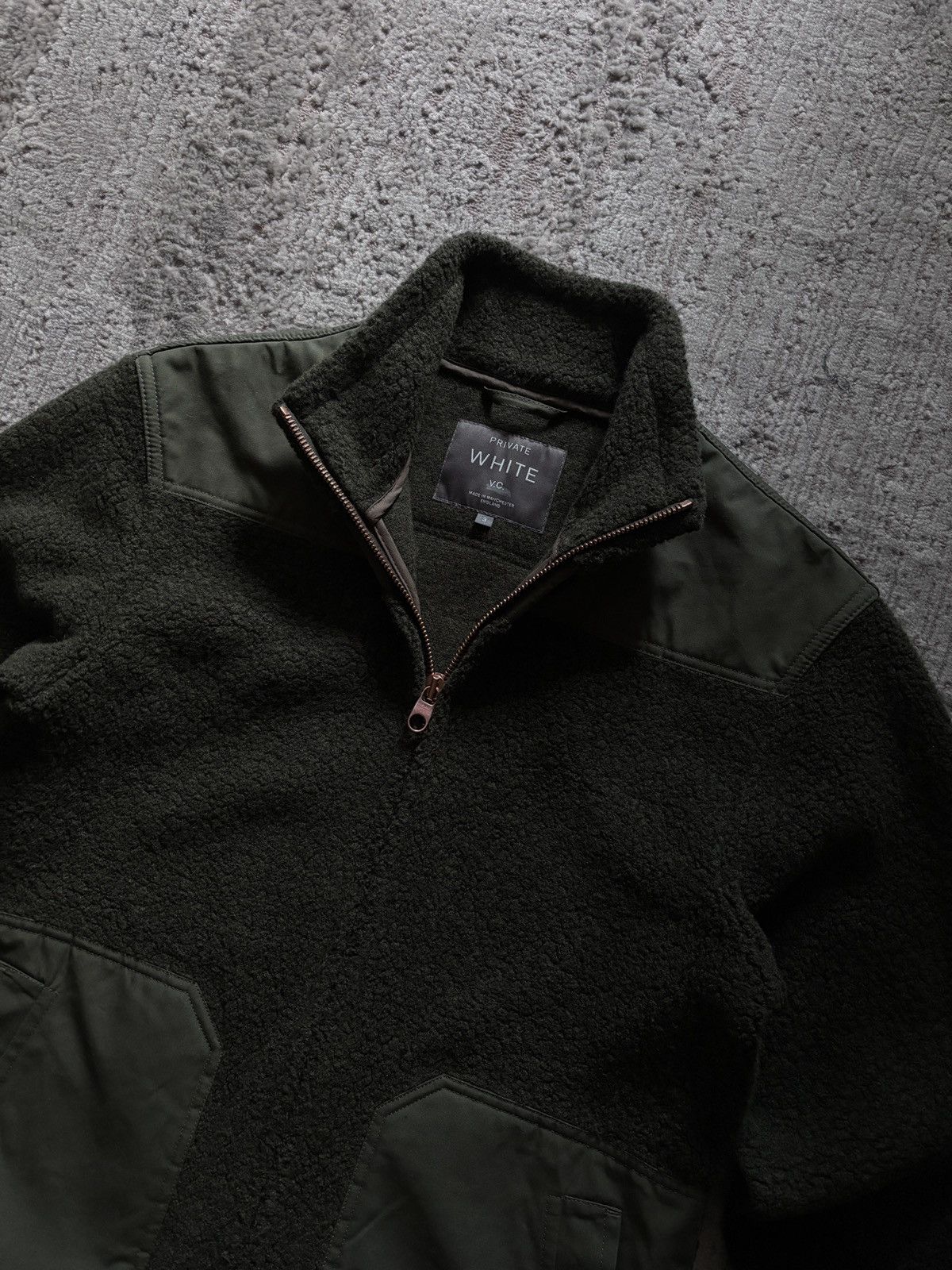Private White V.C. Private White V.C. Shell-Trimmed Wool fleece Jacket Size US M / EU 48-50 / 2 - 7 Thumbnail